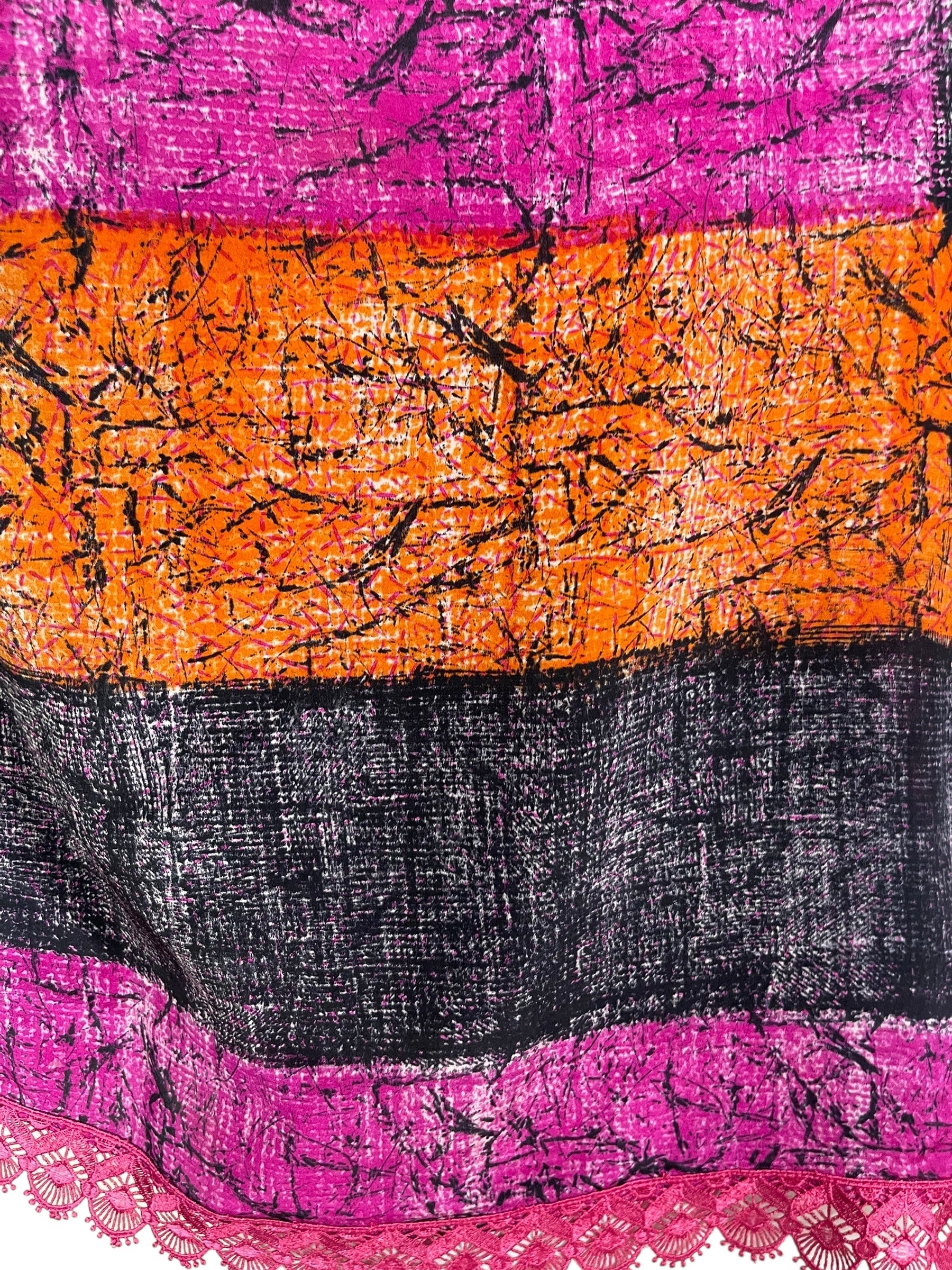 PRC6873 Avatar Pure Silk Side Slit Top