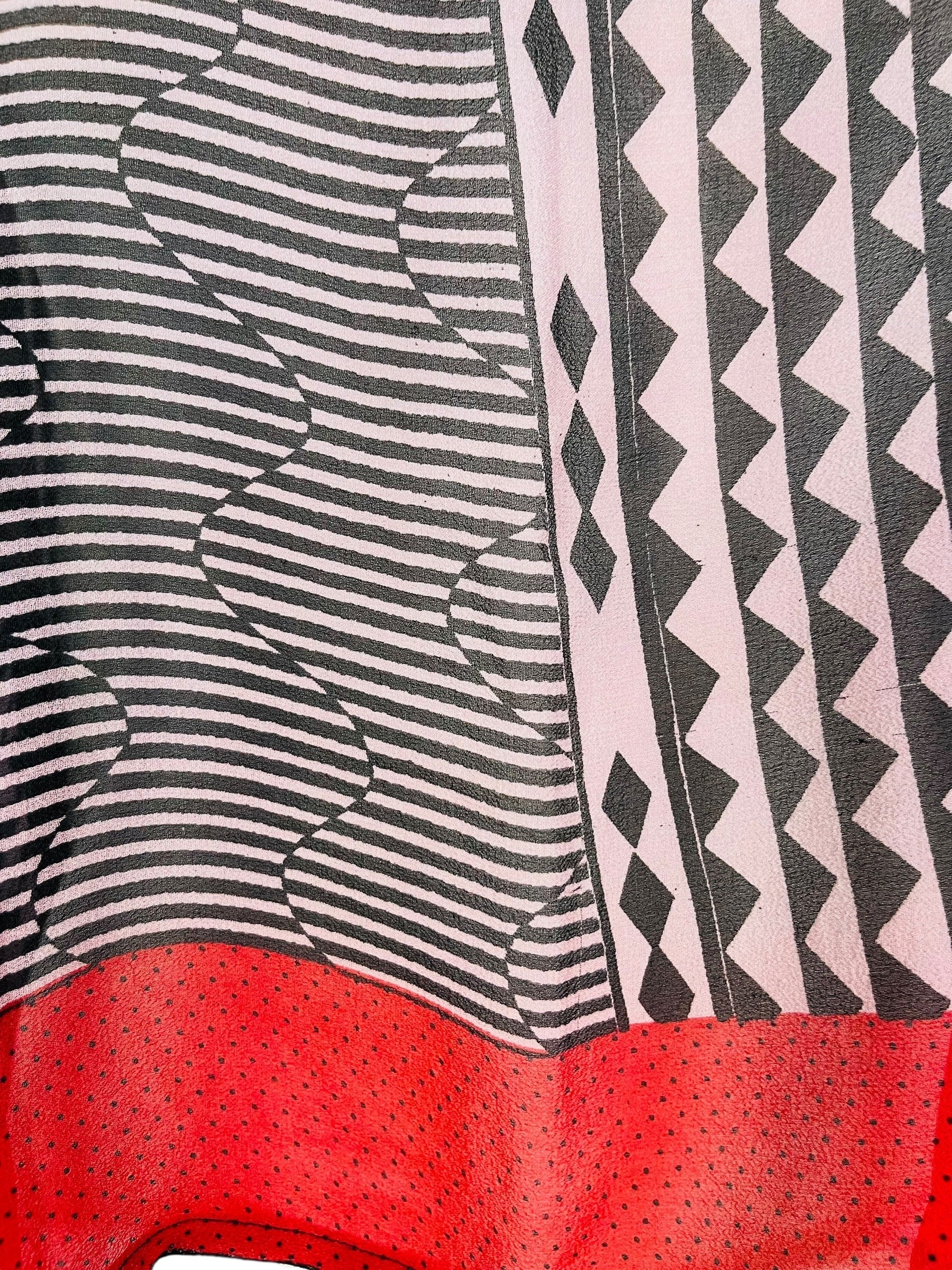 SOLD  PRG7346 Sheer Avatar Pure Silk Kimono-Sleeved Top