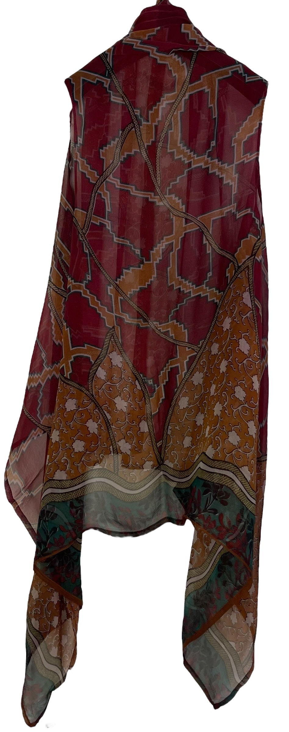 PRG6856 Sheer Avatar Pure Silk Versatile Vest