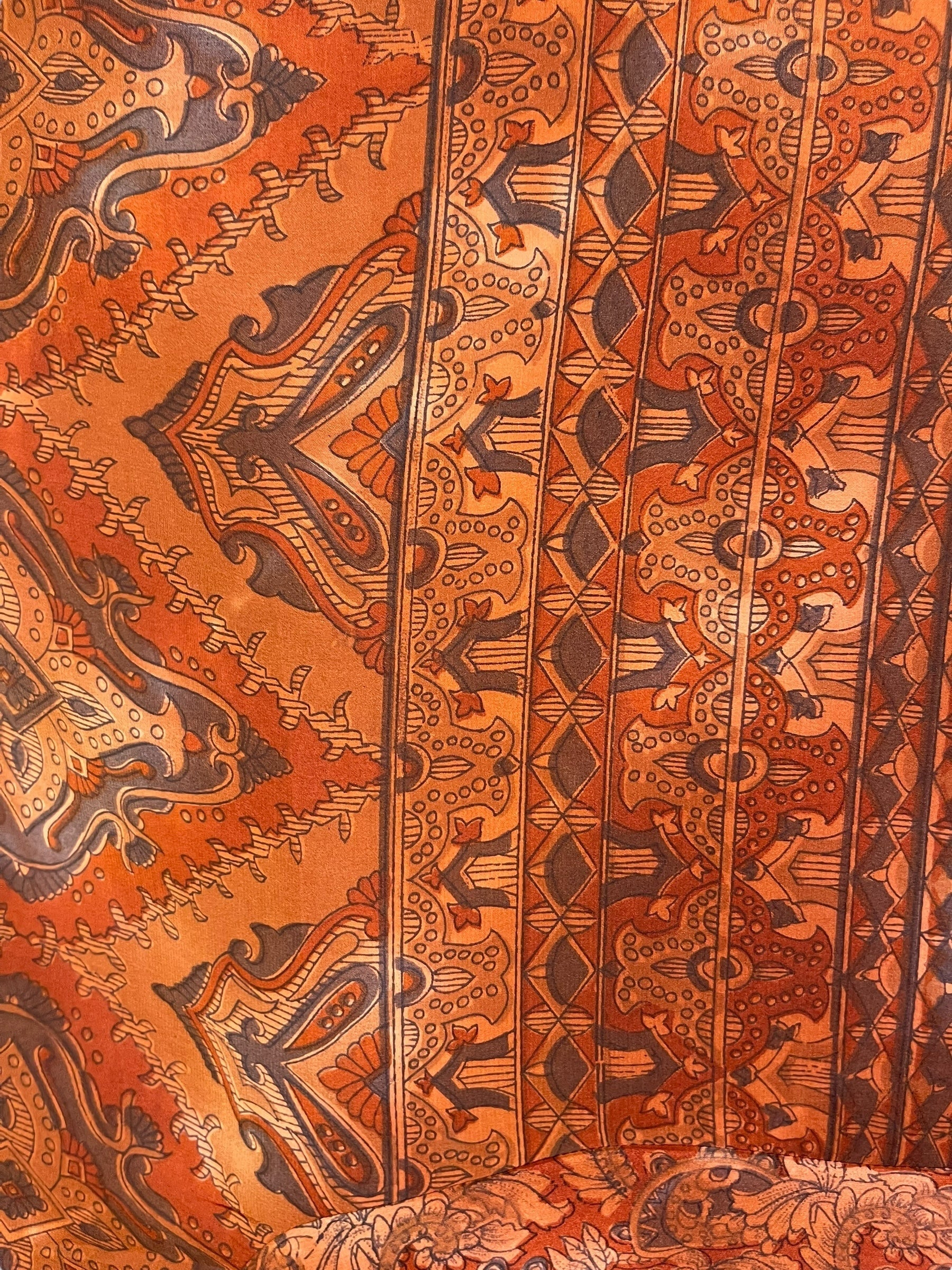 PRC7158 Avatar Pure Silk Sculptural Long Tunic Dress