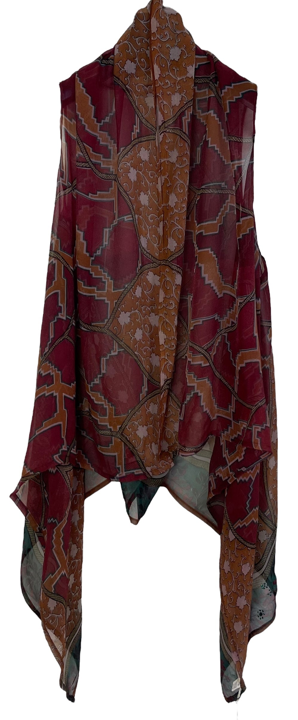 PRG6856 Sheer Avatar Pure Silk Versatile Vest