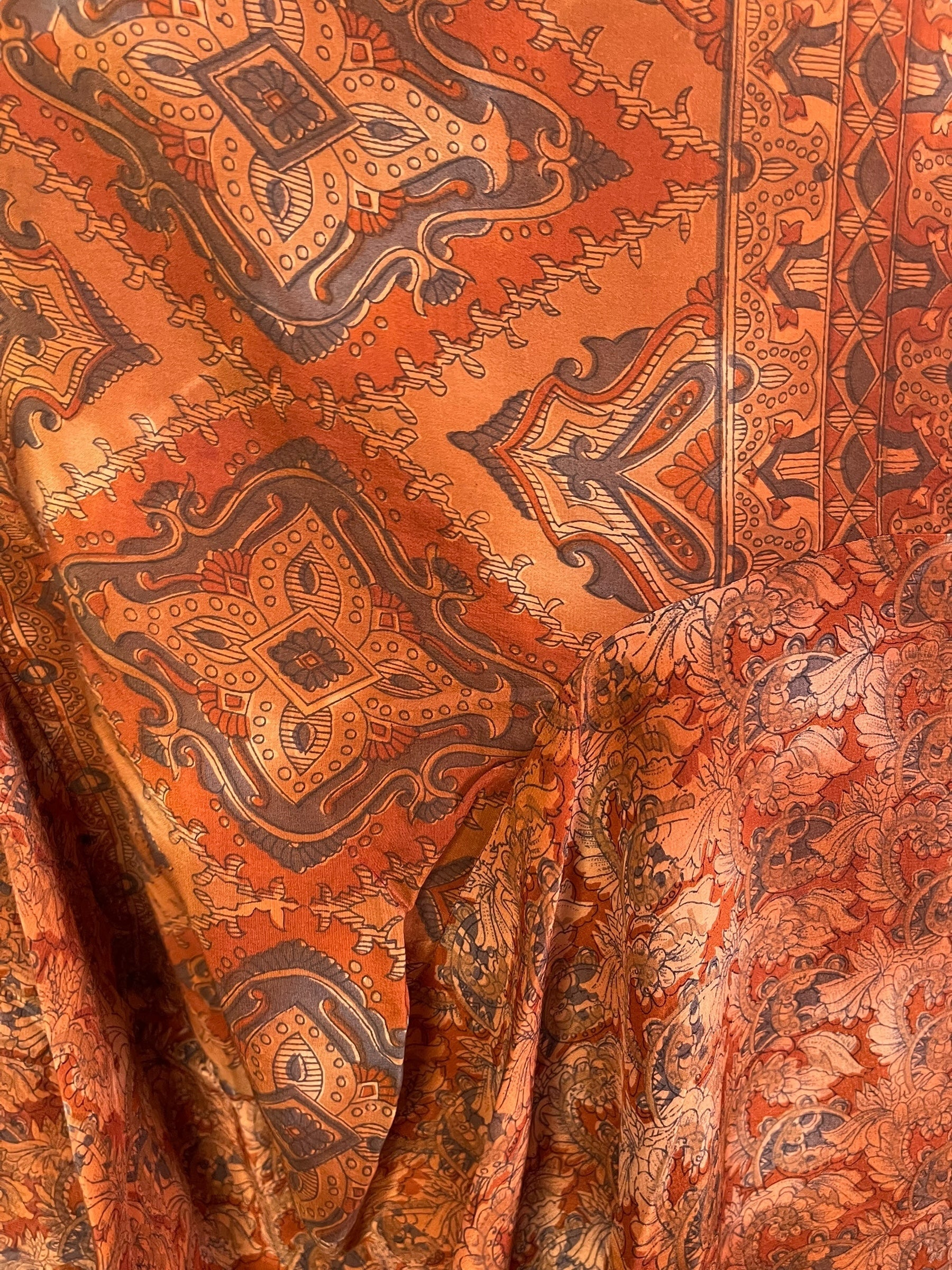 PRC7158 Avatar Pure Silk Sculptural Long Tunic Dress