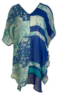 PRG7102 Sheer Avatar Pure Silk Waterfall Top
