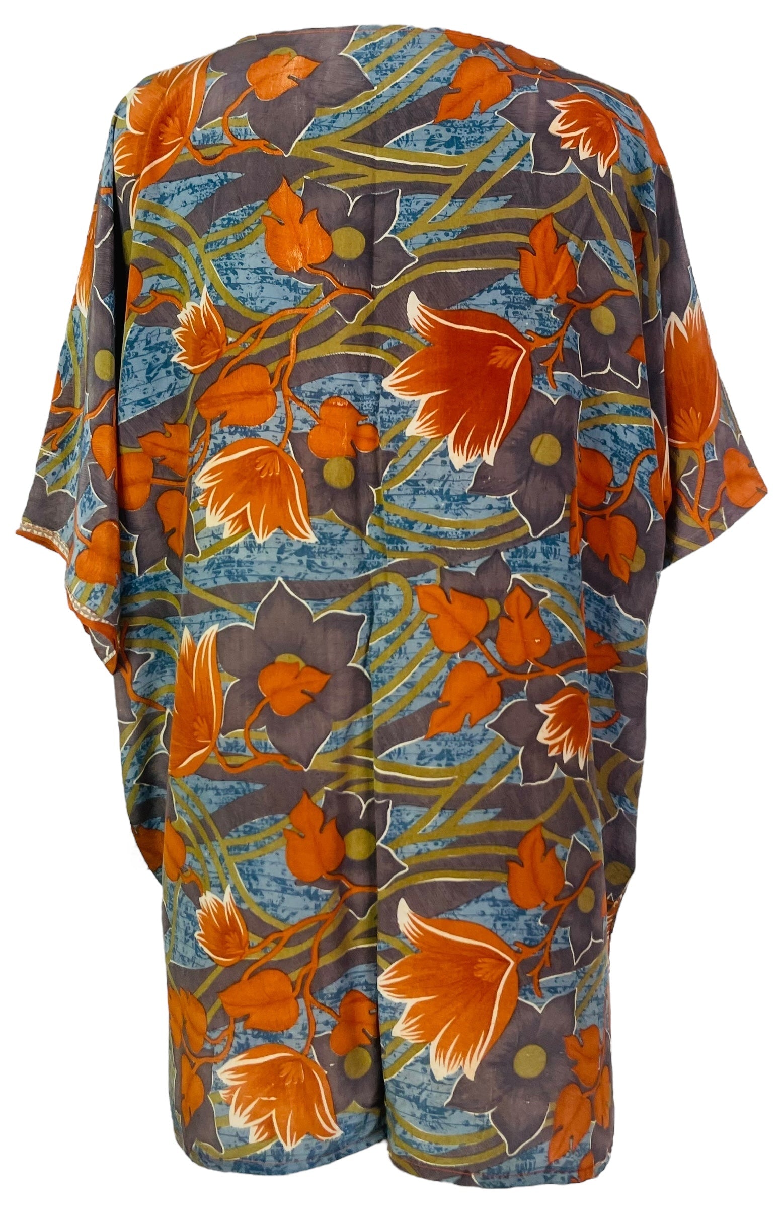 PRC7520 Avatar Pure Silk Kimono-Sleeved Jacket with Belt