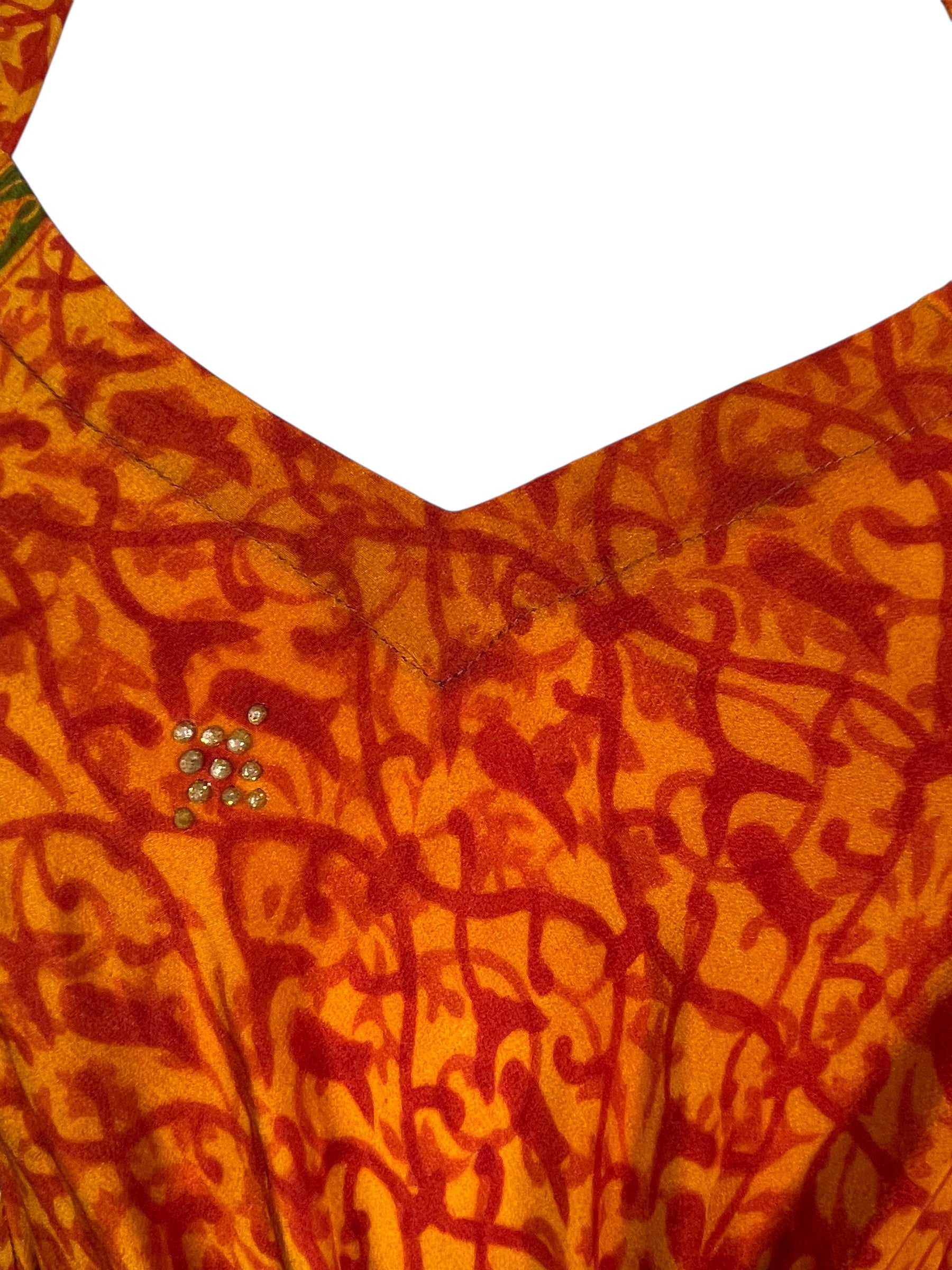 SOLD  PRC7694 Avatar Pure Silk Maxi Dress with Belt