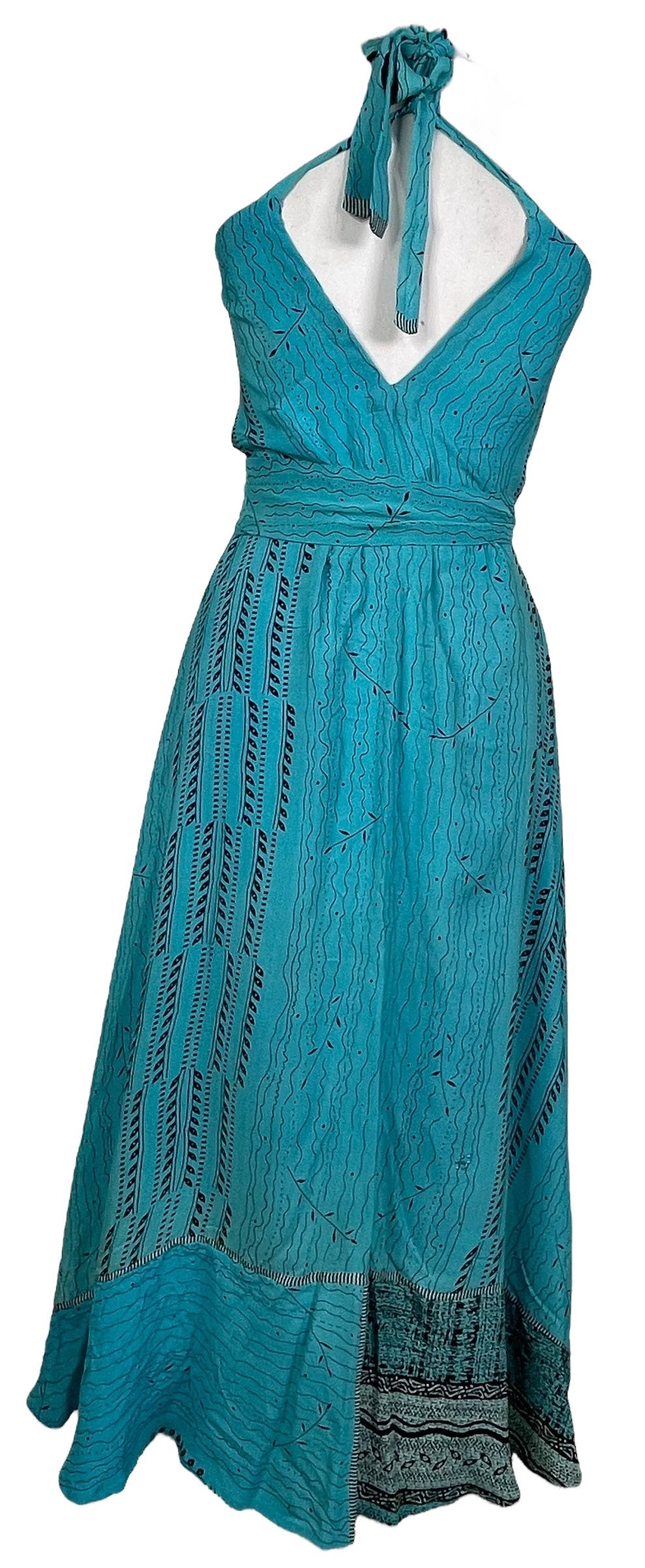 PRC7670 Avatar Pure Silk Maxi Dress with Belt