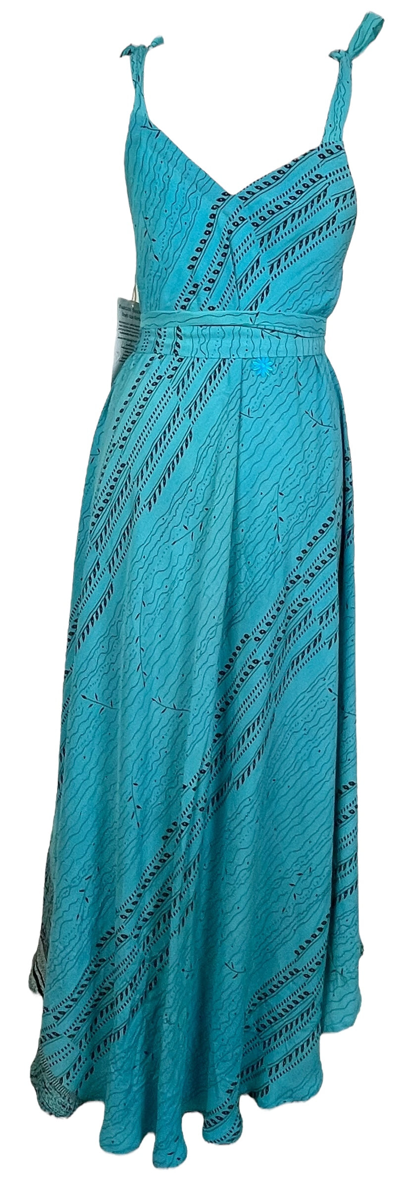 PRC7670 Avatar Pure Silk Maxi Dress with Belt