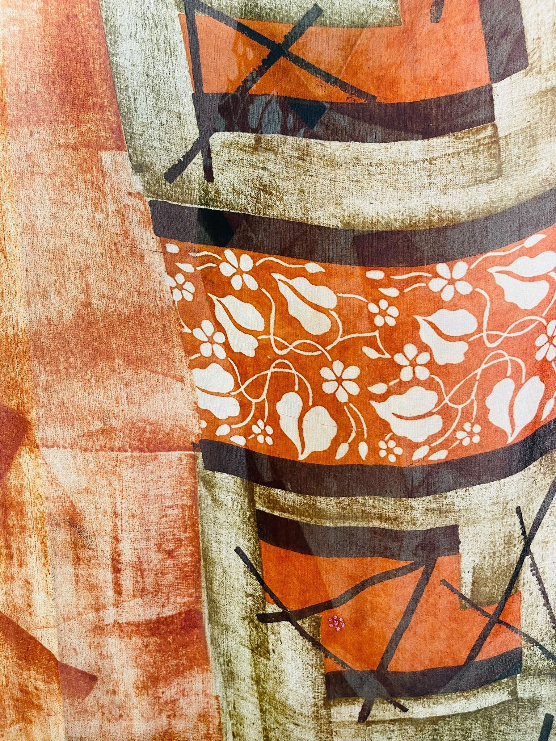 PRG7483 Sheer Avatar Pure Silk Midi Length Kaftan