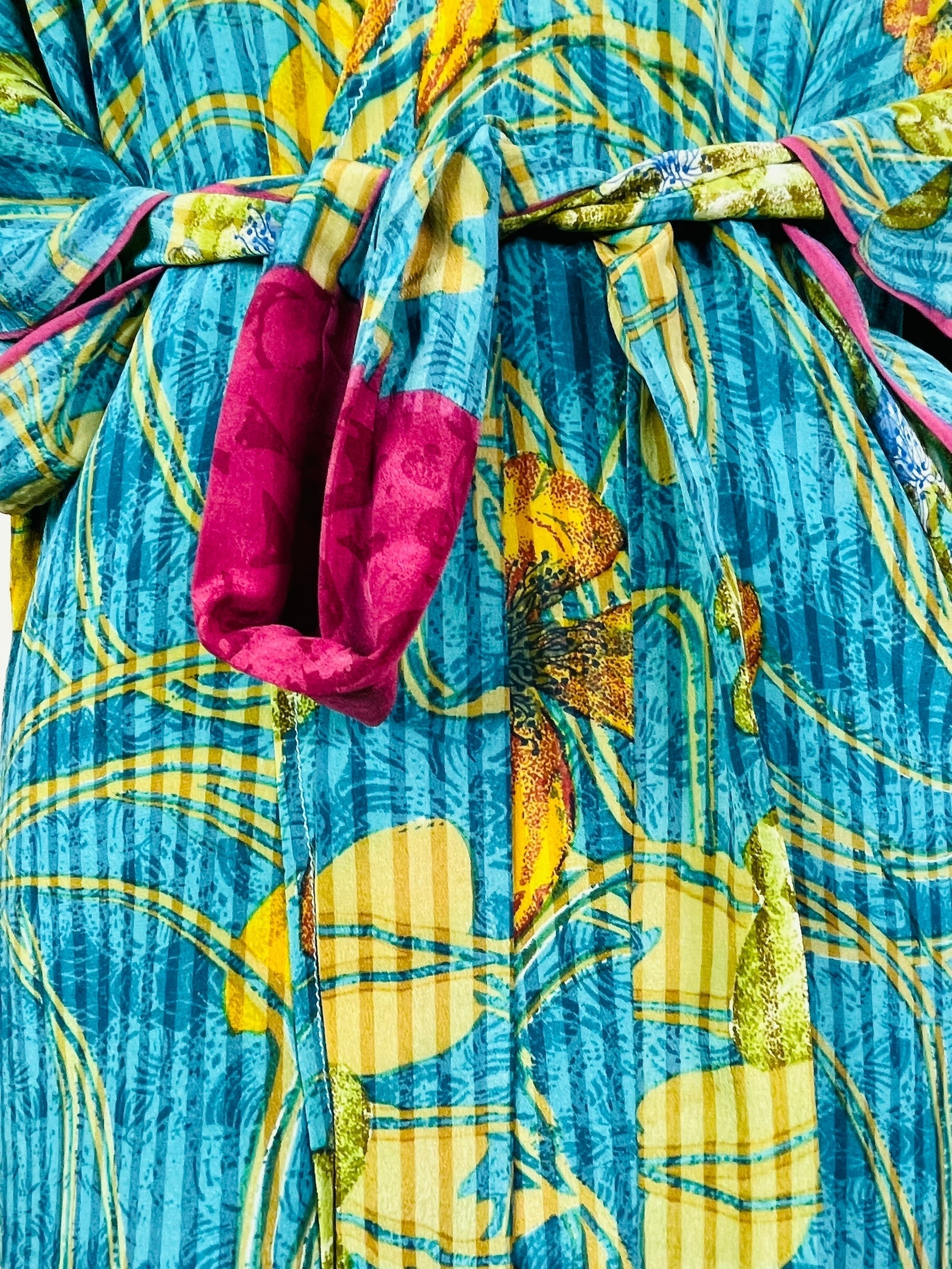 PRC7514A Avatar Pure Silk Kimono-Sleeved Jacket with Belt