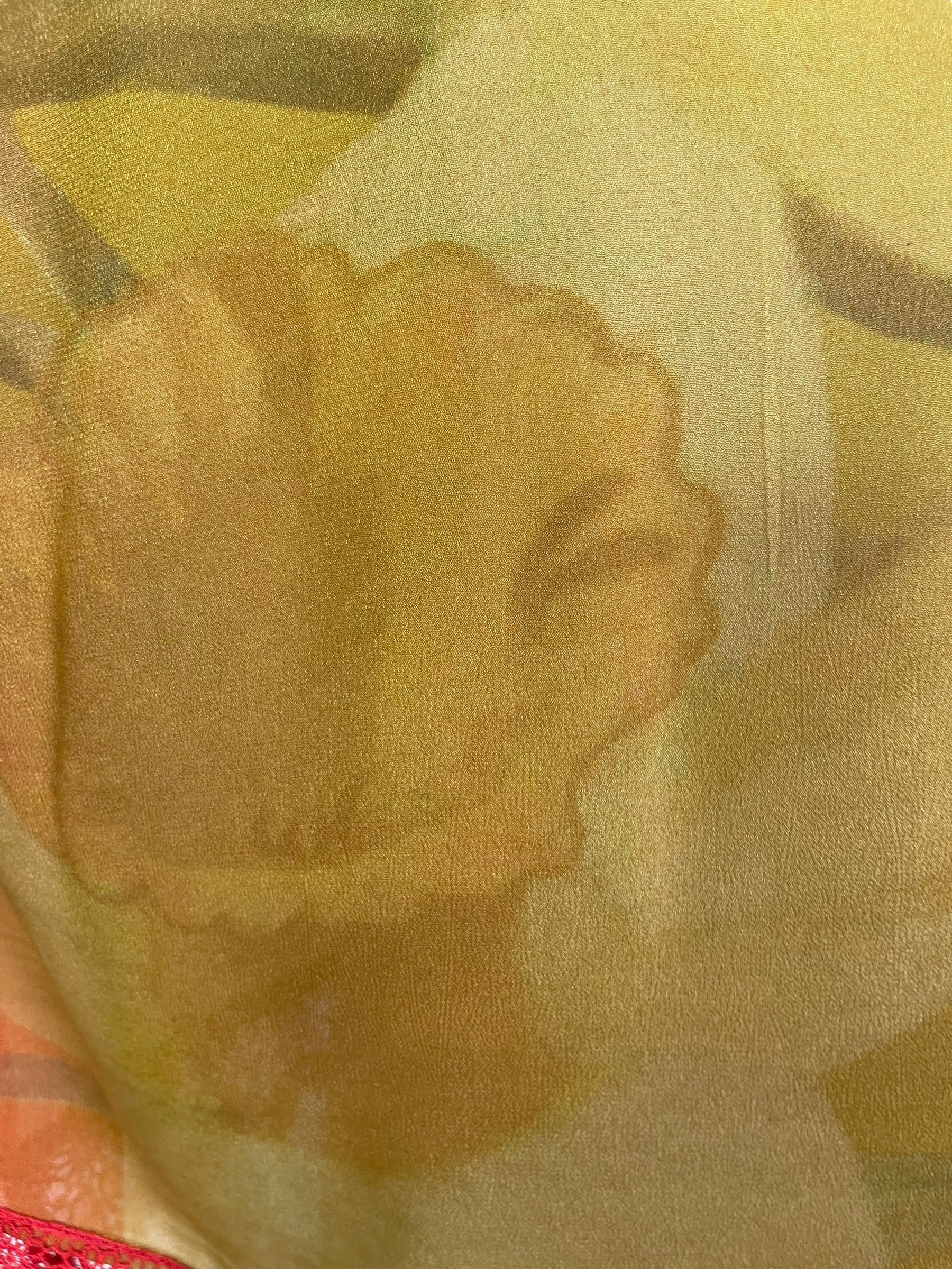 PRG6610 Sheer Avatar Pure Silk Side Slit Top