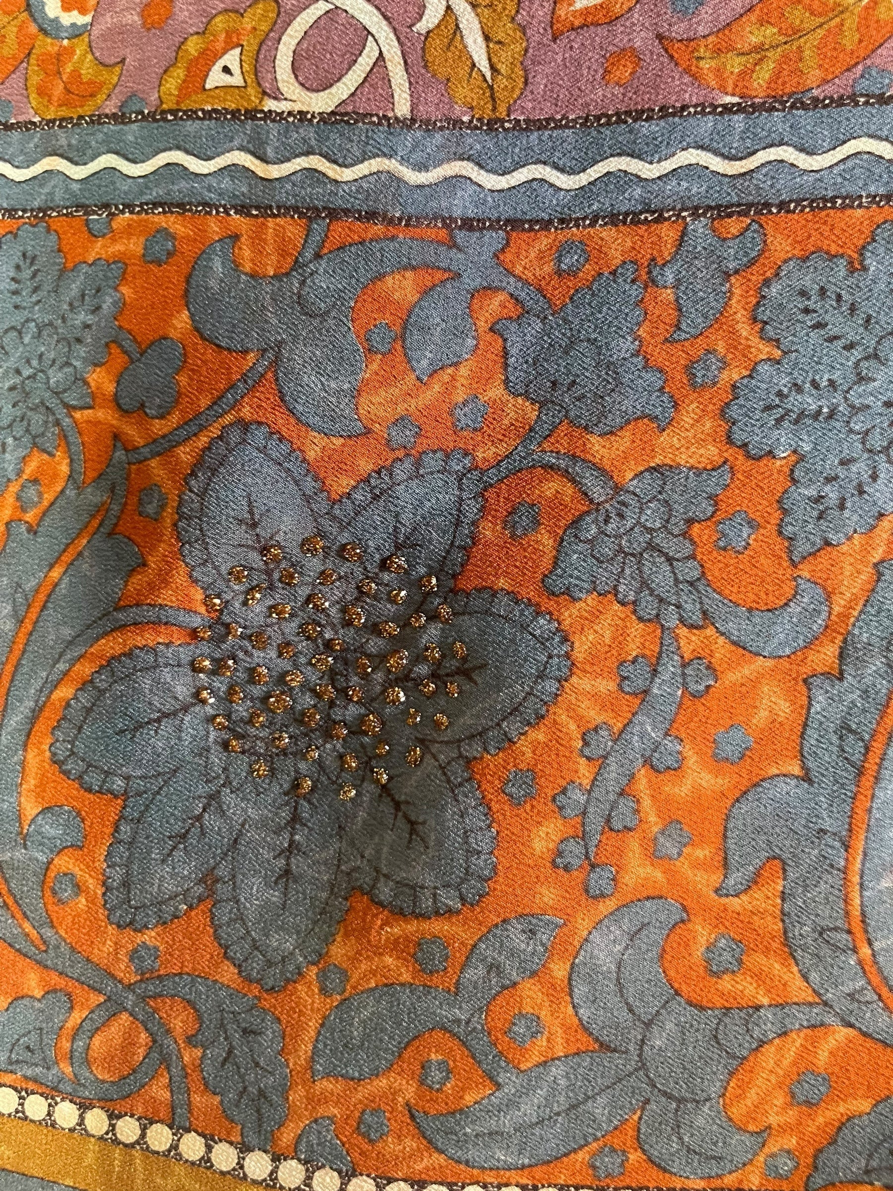 PRC6907 Avatar Pure Silk Capelet Poncho