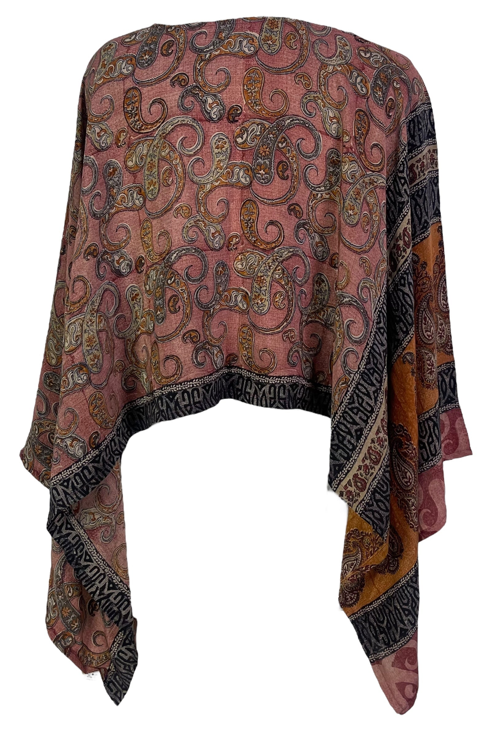 SOLD  PRC6919 Avatar Pure Silk Capelet Poncho