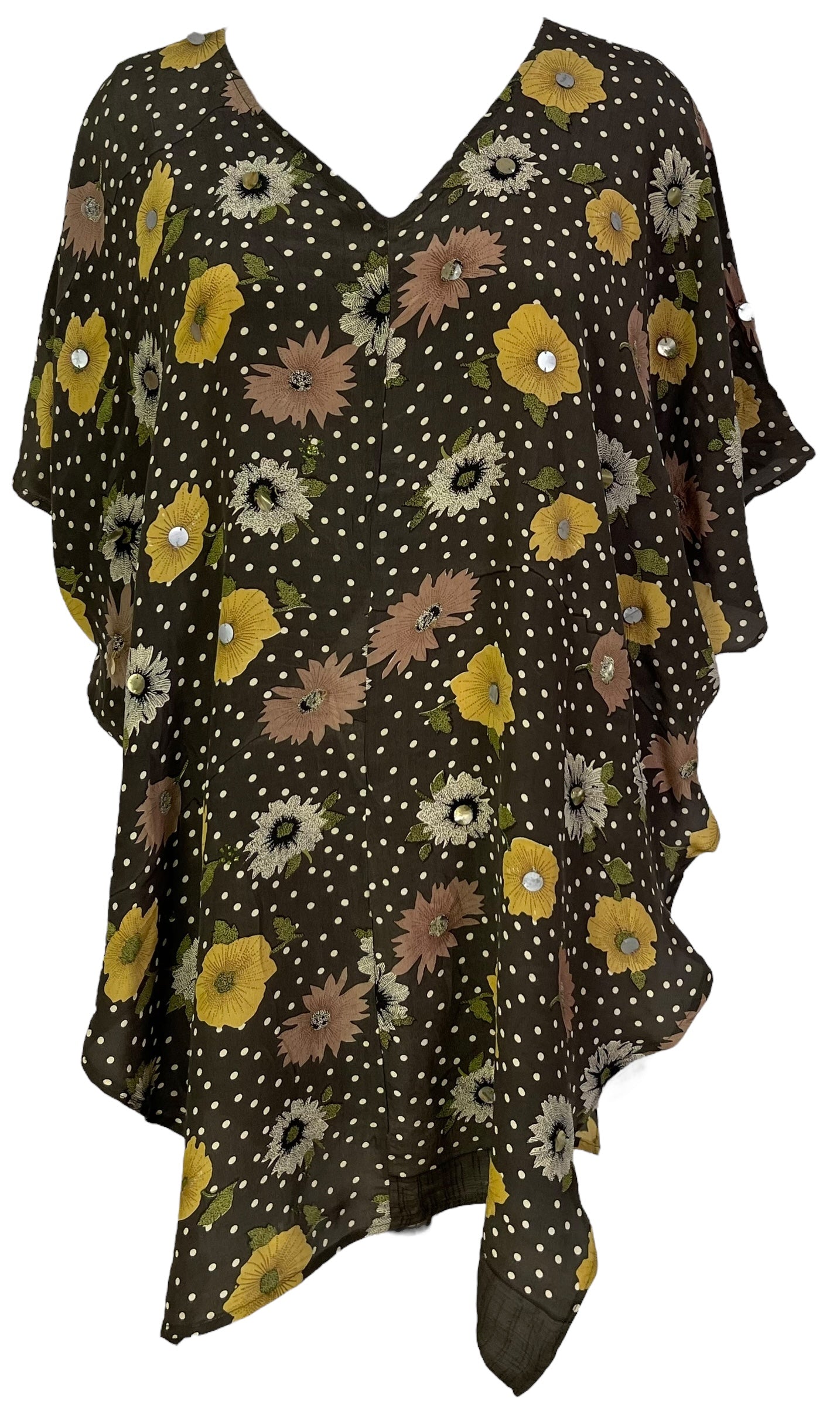 PRC7009 Avatar Pure Silk Waterfall Top