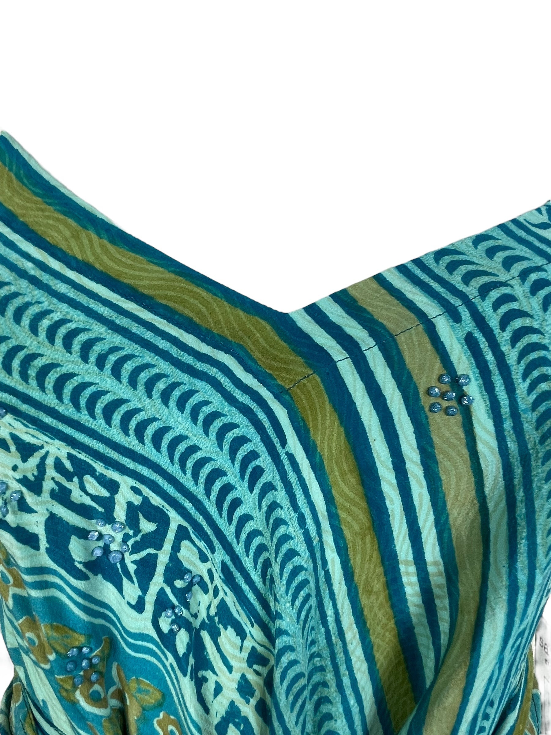 PRC7754 Avatar Pure Silk Maxi Dress with Belt