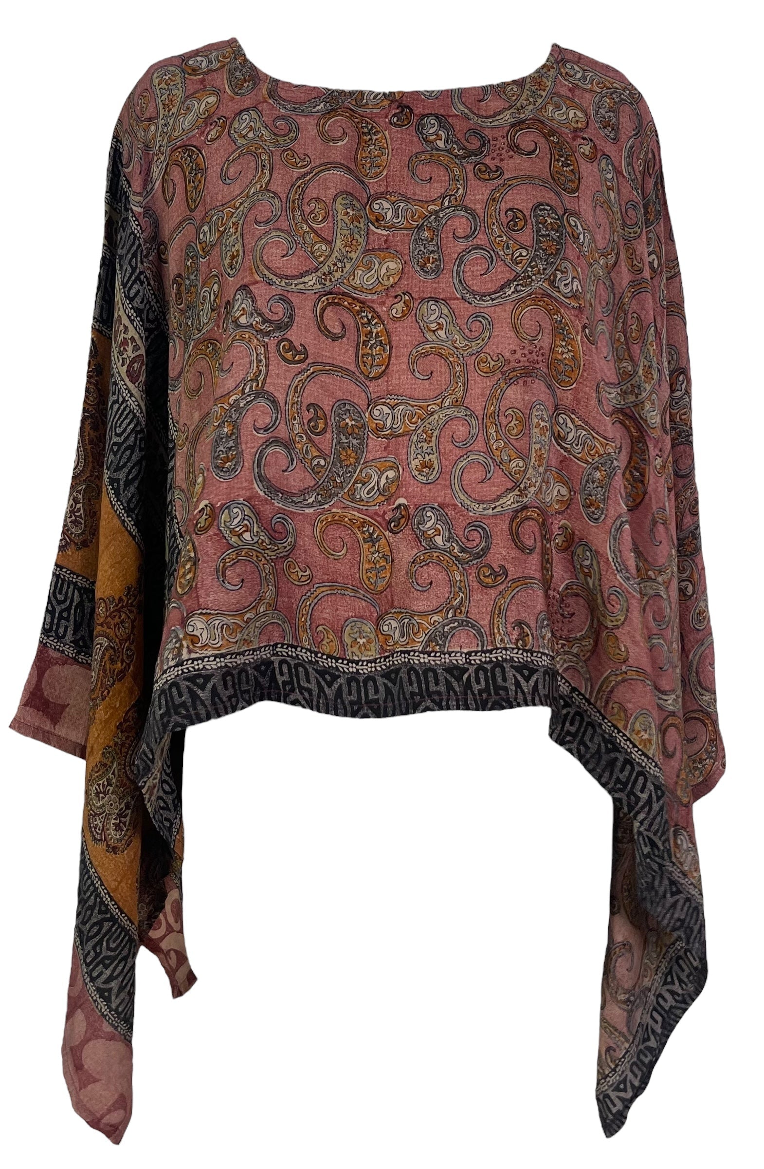 SOLD  PRC6919 Avatar Pure Silk Capelet Poncho