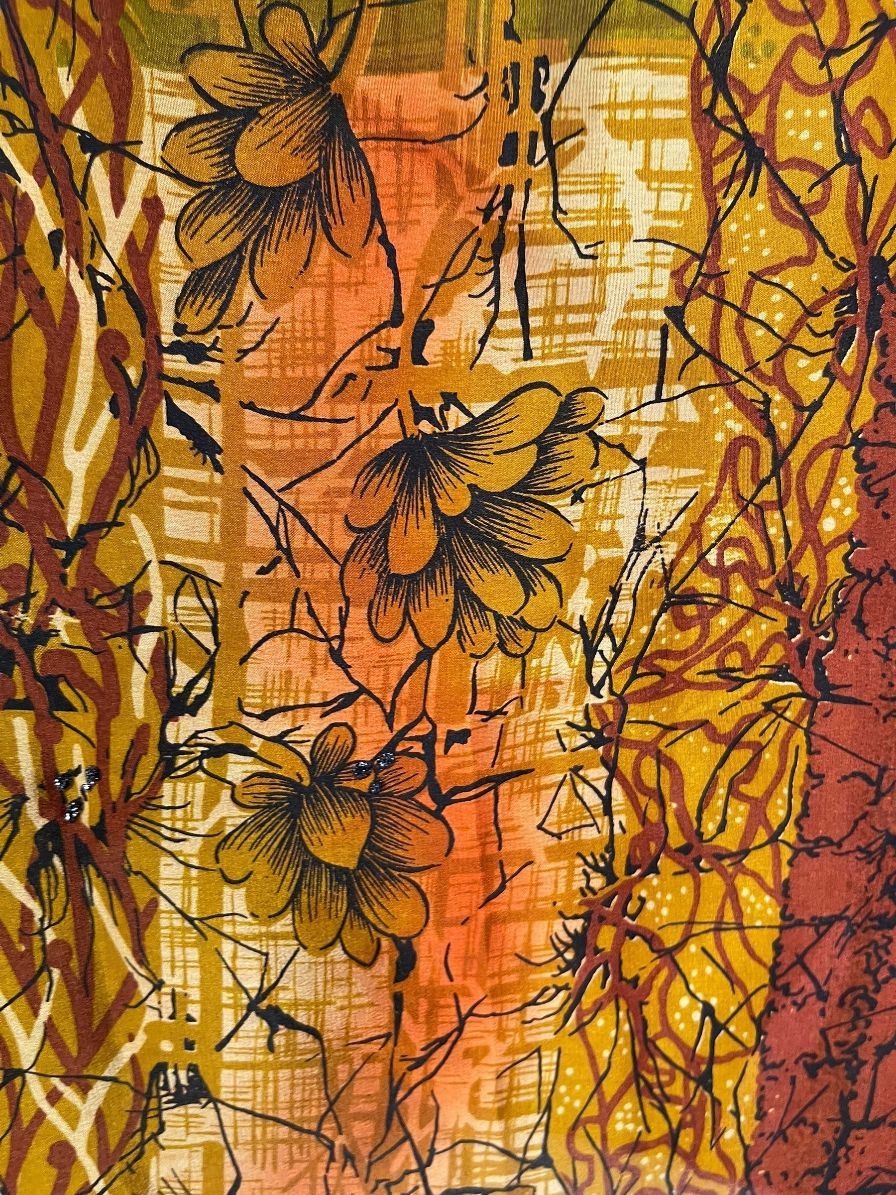 PRC6861 Avatar Pure Silk Capelet Poncho