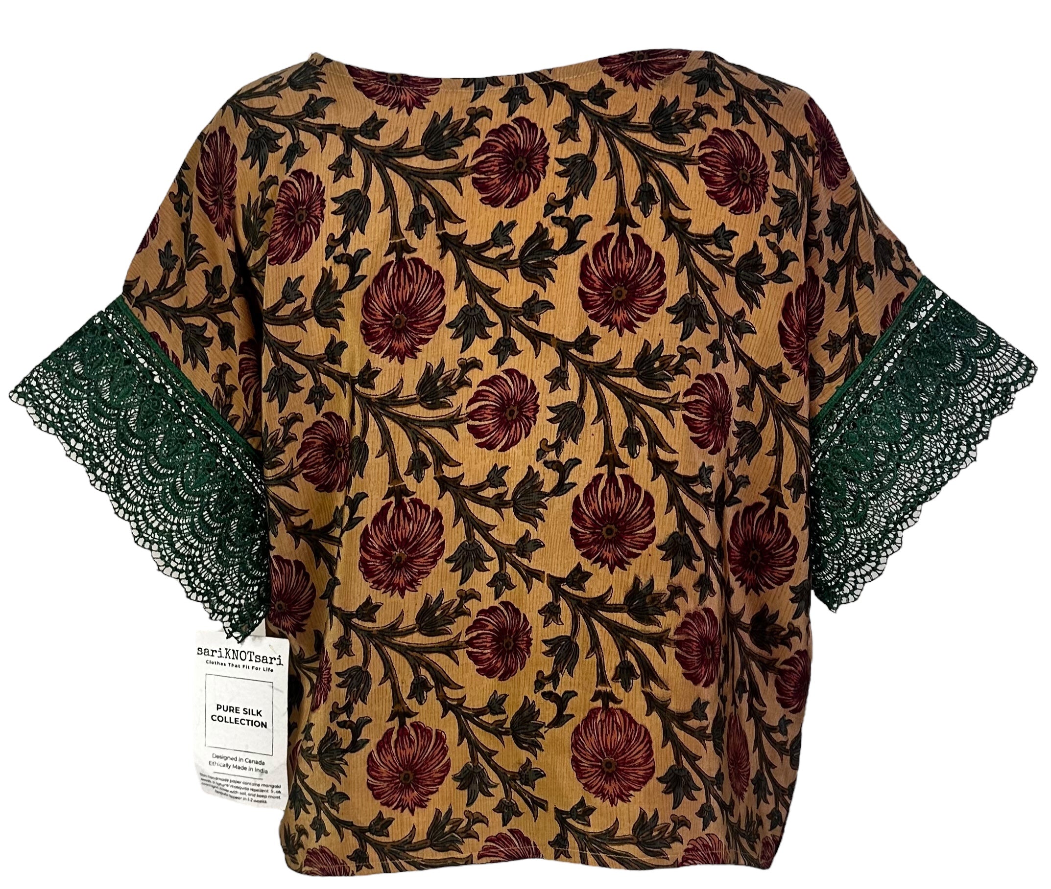 PRC6170 Avatar Pure Silk Boxy Top