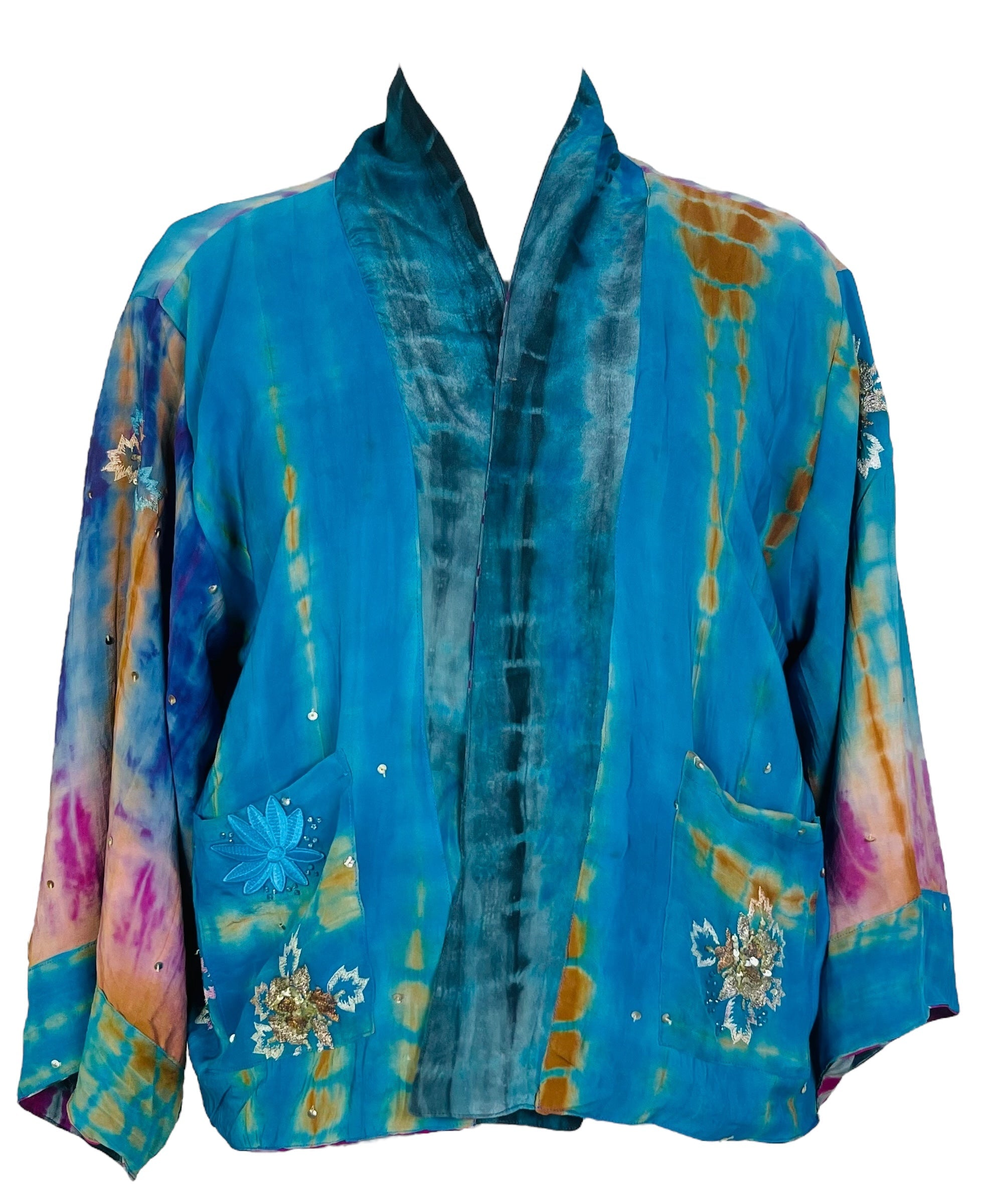 SOLD  PRC7407 Avatar Reversible Pure Silk Jiva Jacket