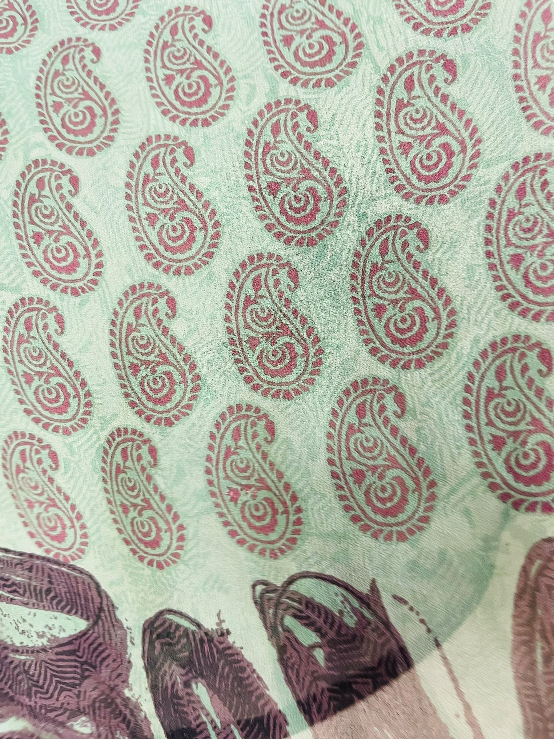 PRG7329 Sheer Avatar Pure Silk Kimono-Sleeved Top