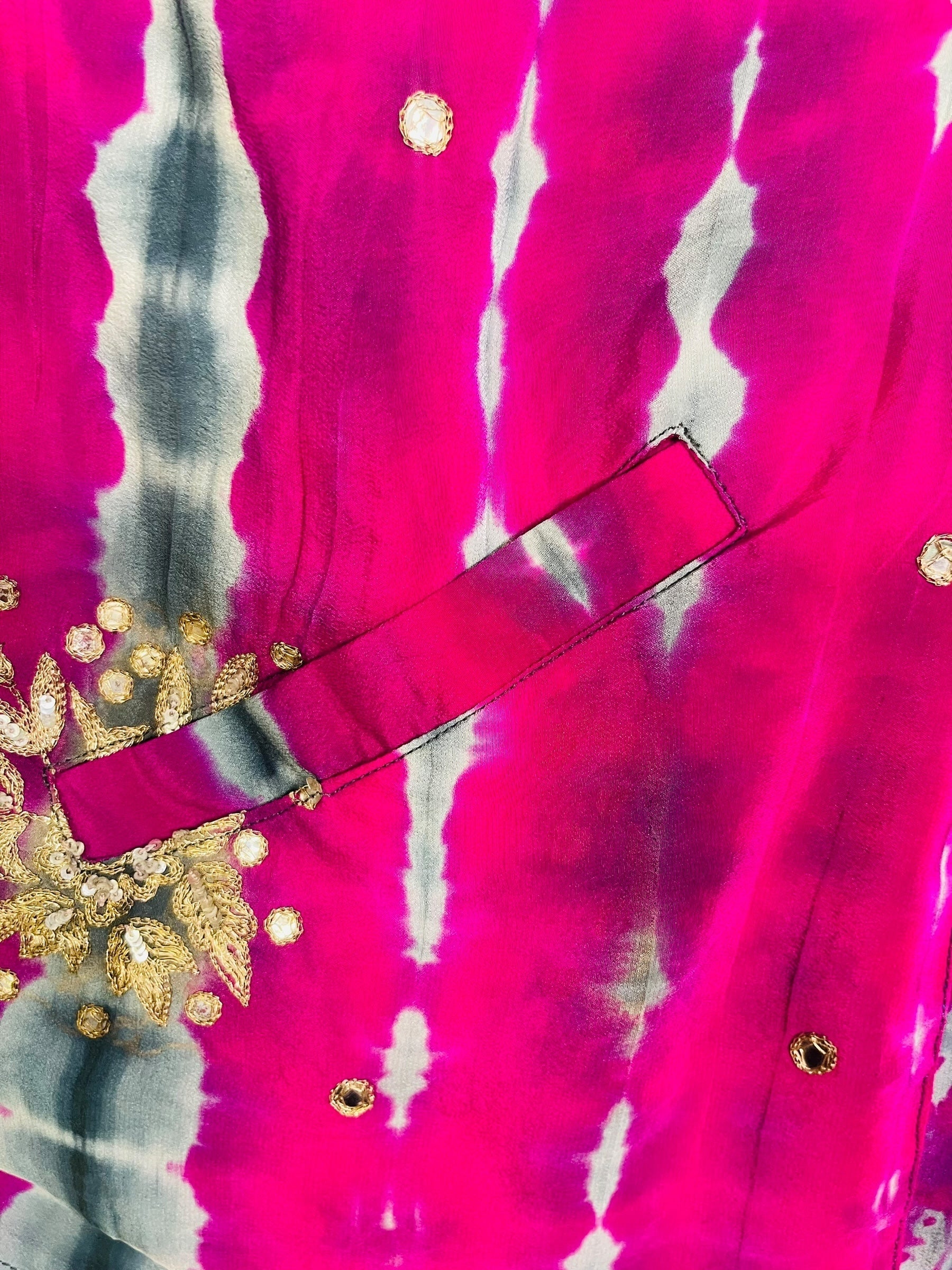 SOLD  PRC7407 Avatar Reversible Pure Silk Jiva Jacket