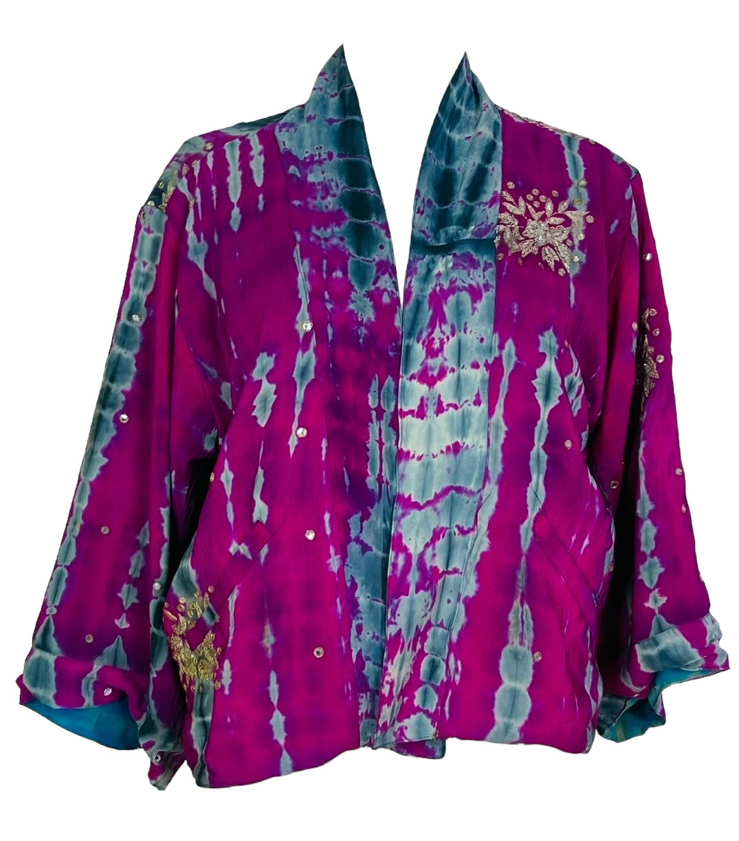 SOLD  PRC7407 Avatar Reversible Pure Silk Jiva Jacket