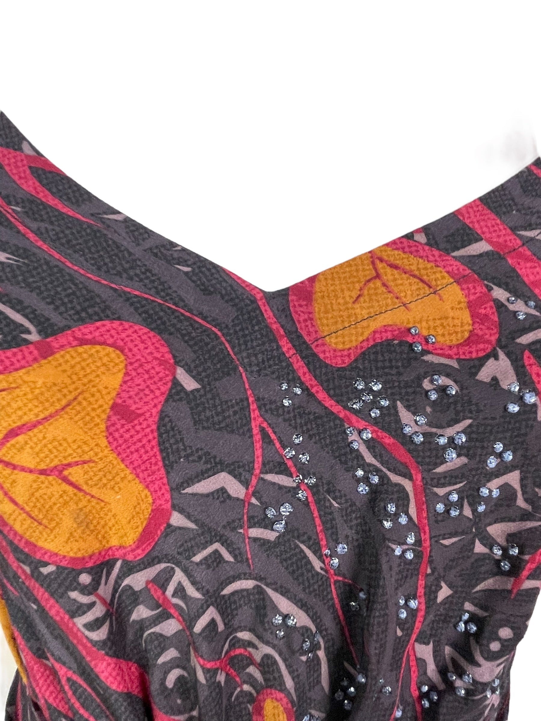 PRC7669 Avatar Pure Silk Maxi Dress with Belt