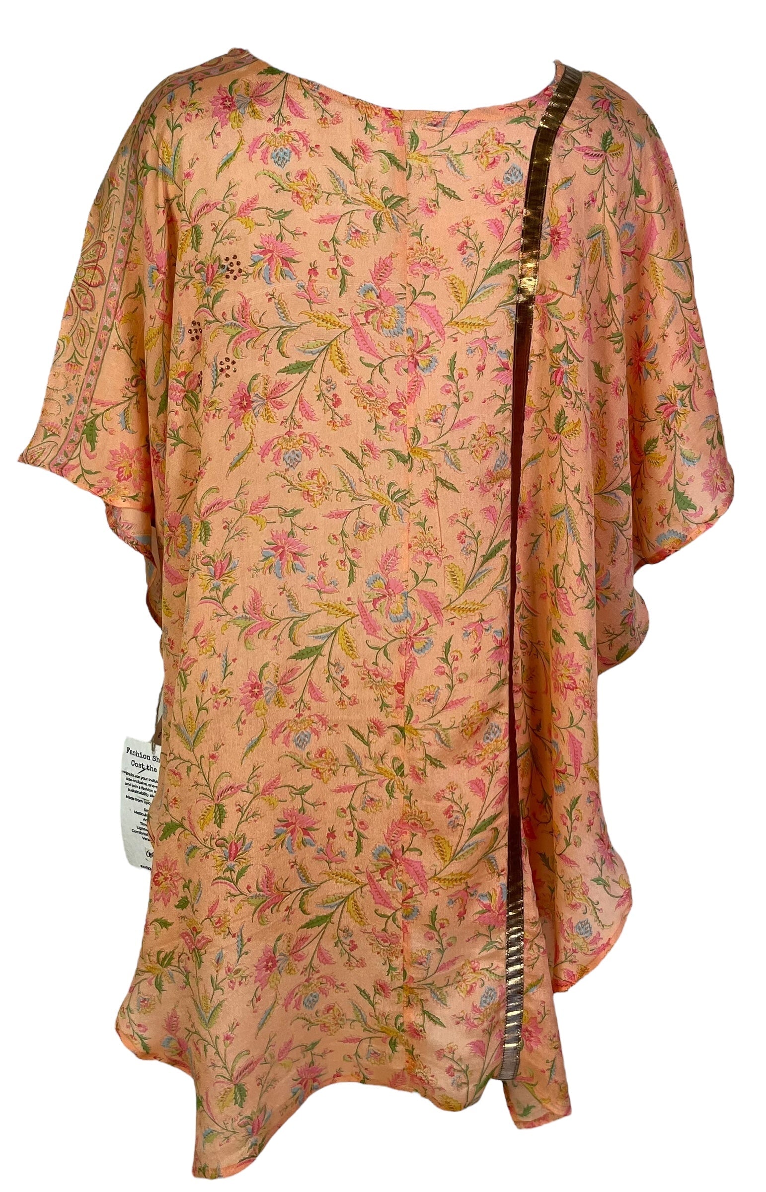 PCH6997 Very Sheer Avatar Pure Silk Waterfall Top