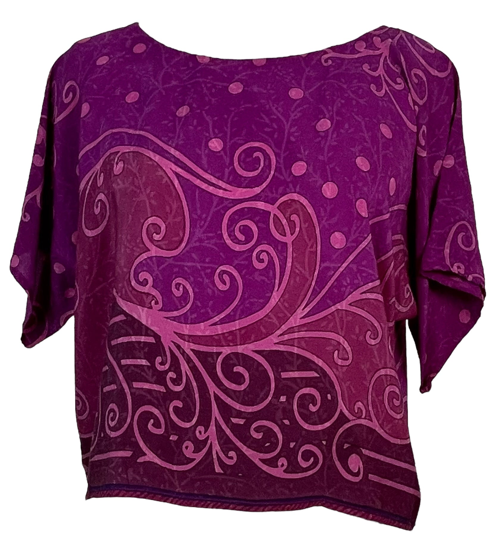 PRC5702 Avatar Pure Silk Boxy Top