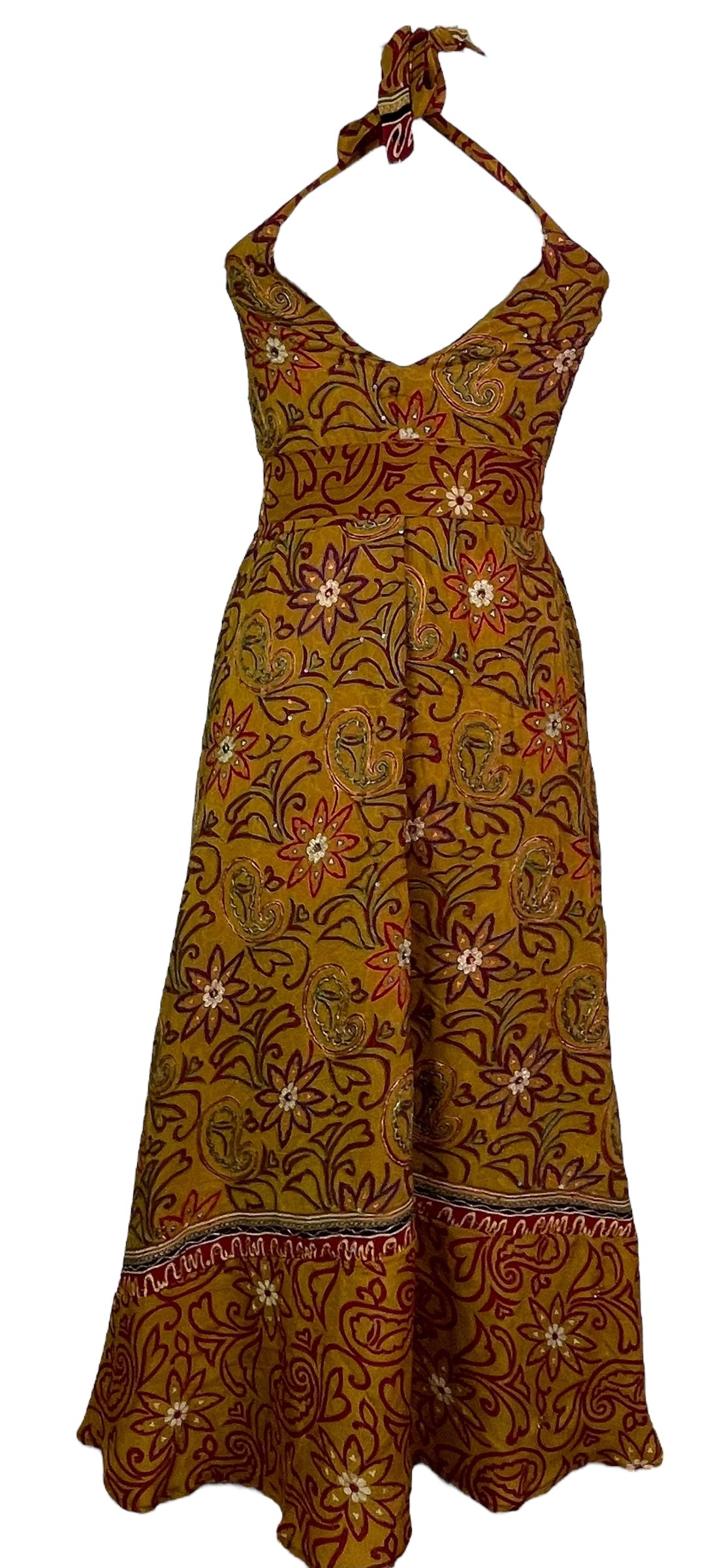 PRC7679 Avatar Pure Silk Maxi Dress with Belt