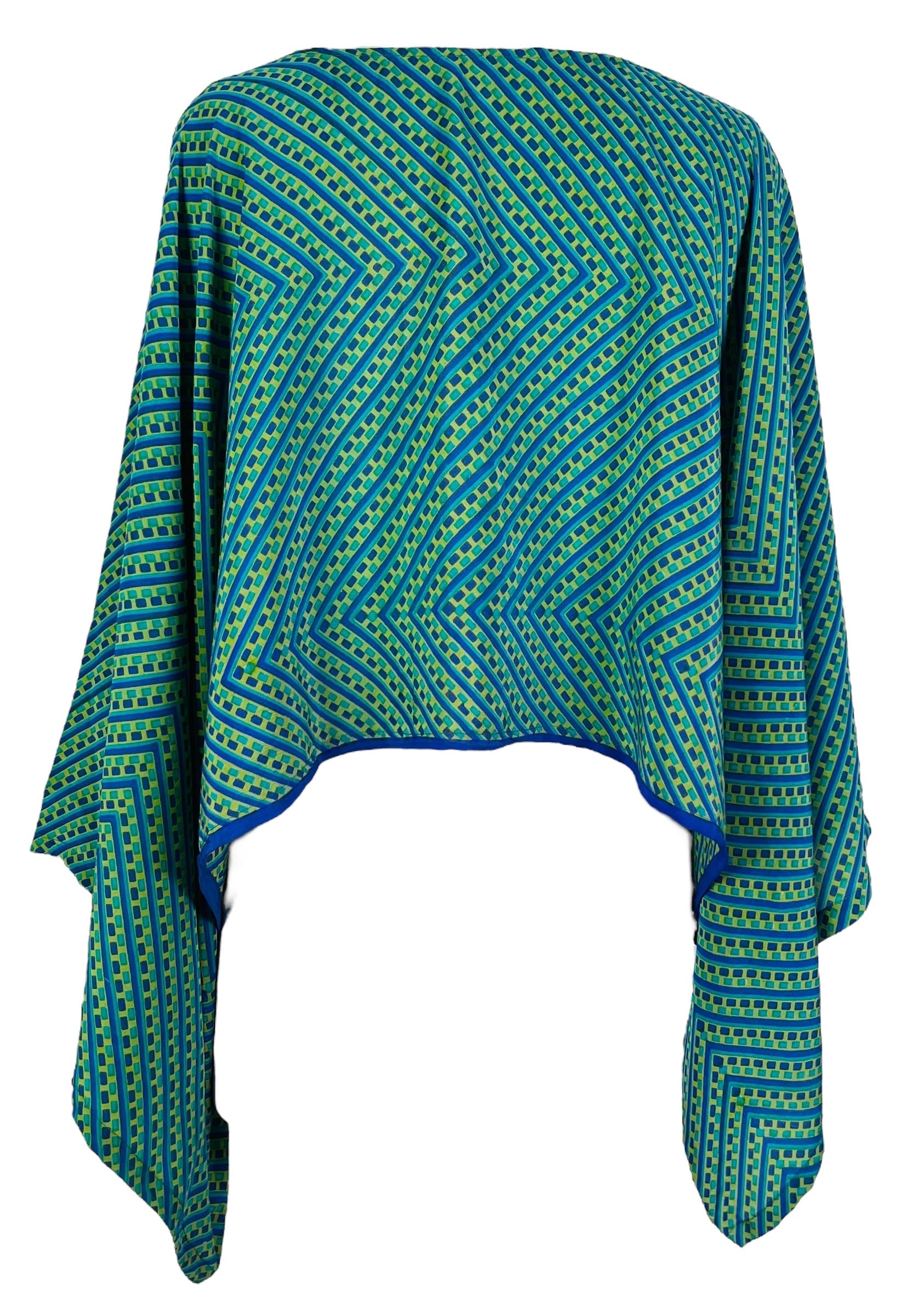 PRC6571 Avatar Pure Silk Kimono-Sleeved Top