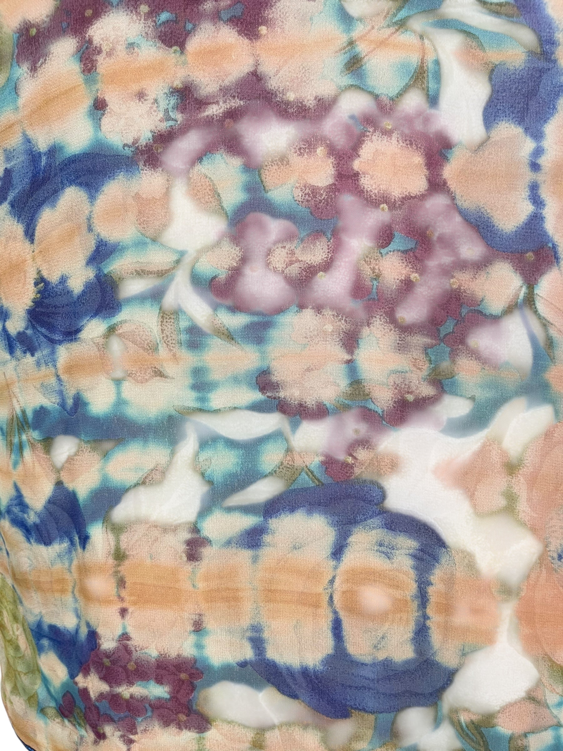 PRG6842 Sheer Avatar Pure Silk Side Slit Top