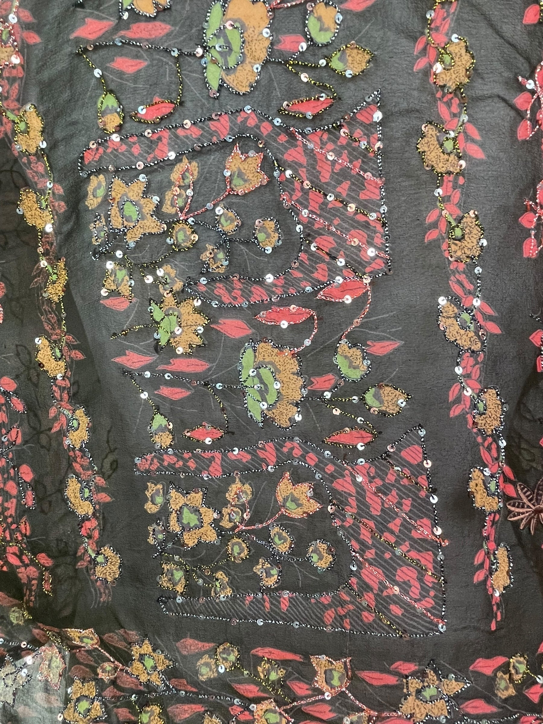 SOLD  PRG7481 Sheer Avatar Pure Silk Boxy Top