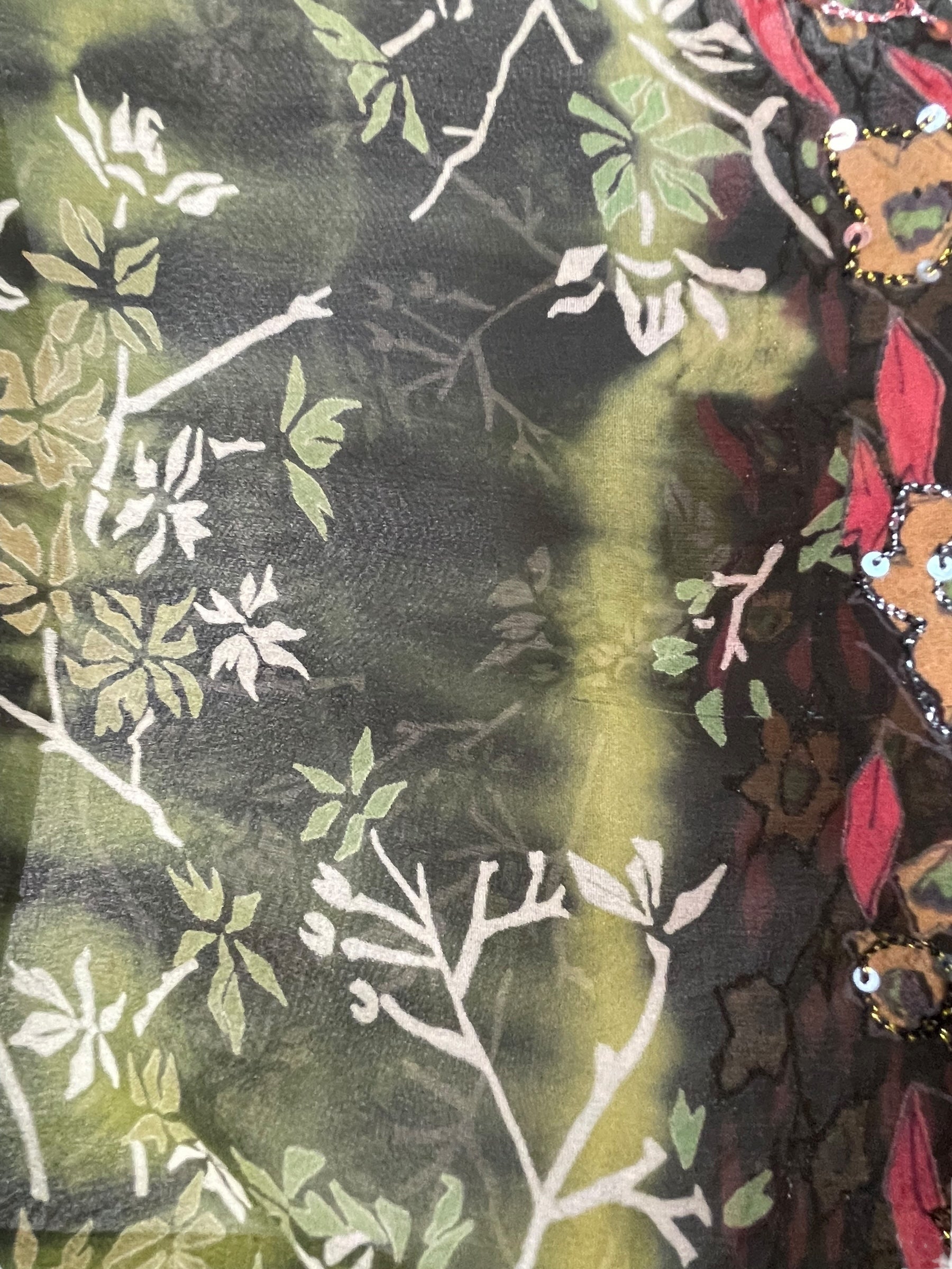 SOLD  PRG7481 Sheer Avatar Pure Silk Boxy Top