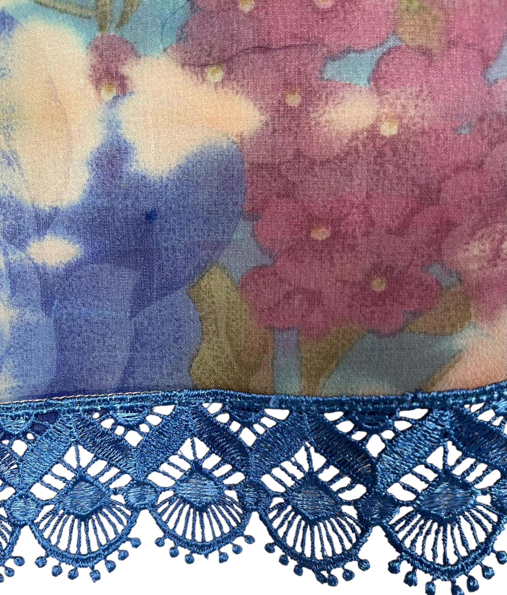 PRG6842 Sheer Avatar Pure Silk Side Slit Top