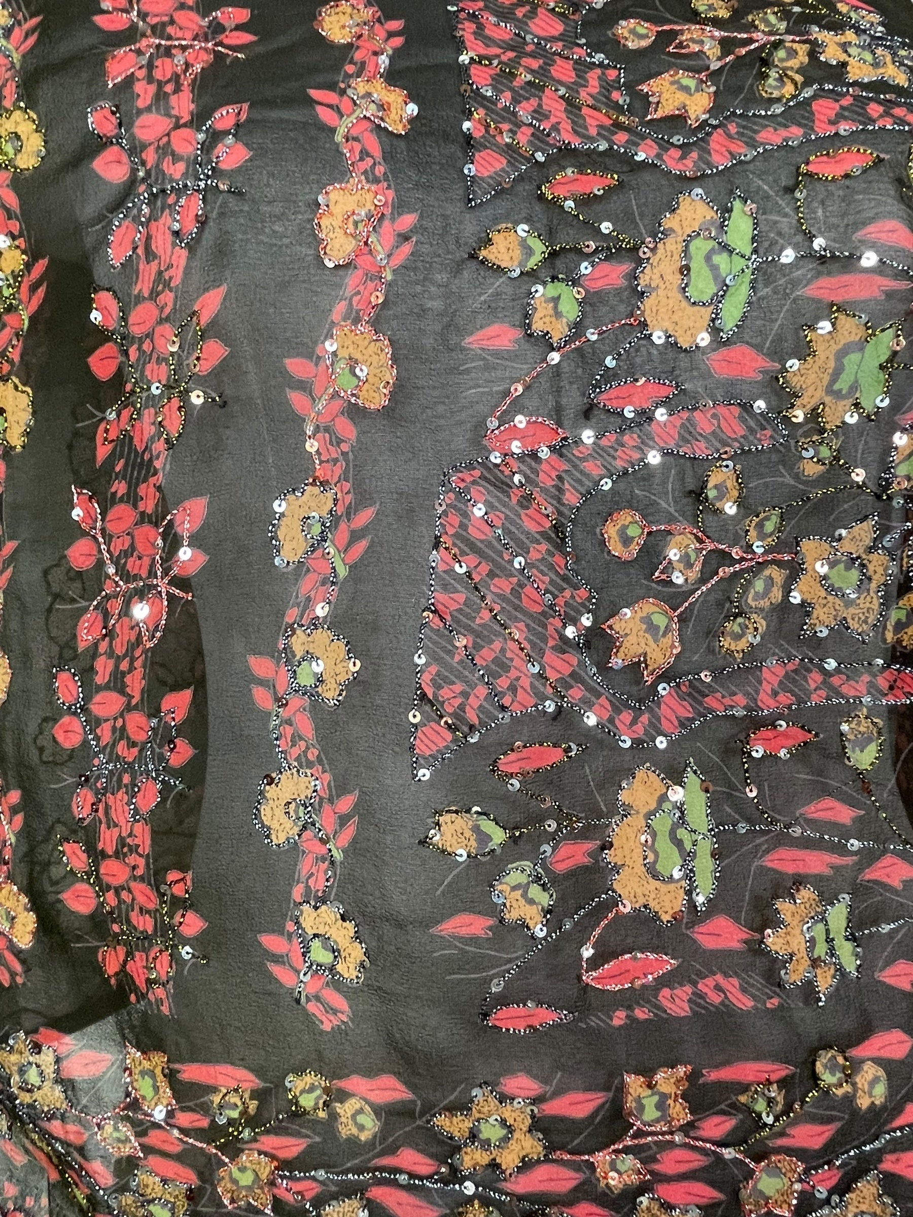 SOLD  PRG7481 Sheer Avatar Pure Silk Boxy Top