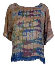 Load image into Gallery viewer, PRG6842 Sheer Avatar Pure Silk Side Slit Top
