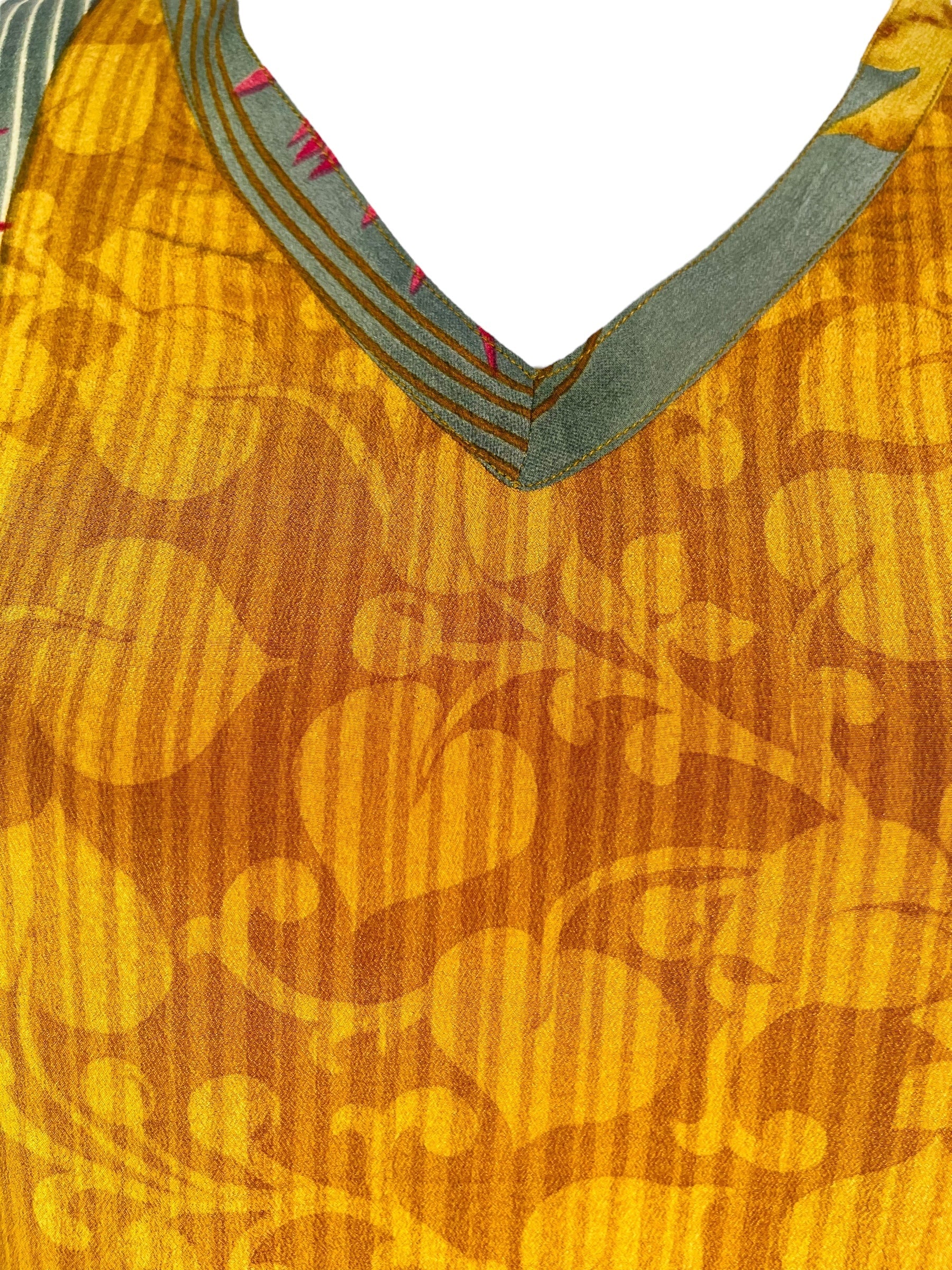 PRC7302 Avatar Pure Silk Midi Length Kaftan