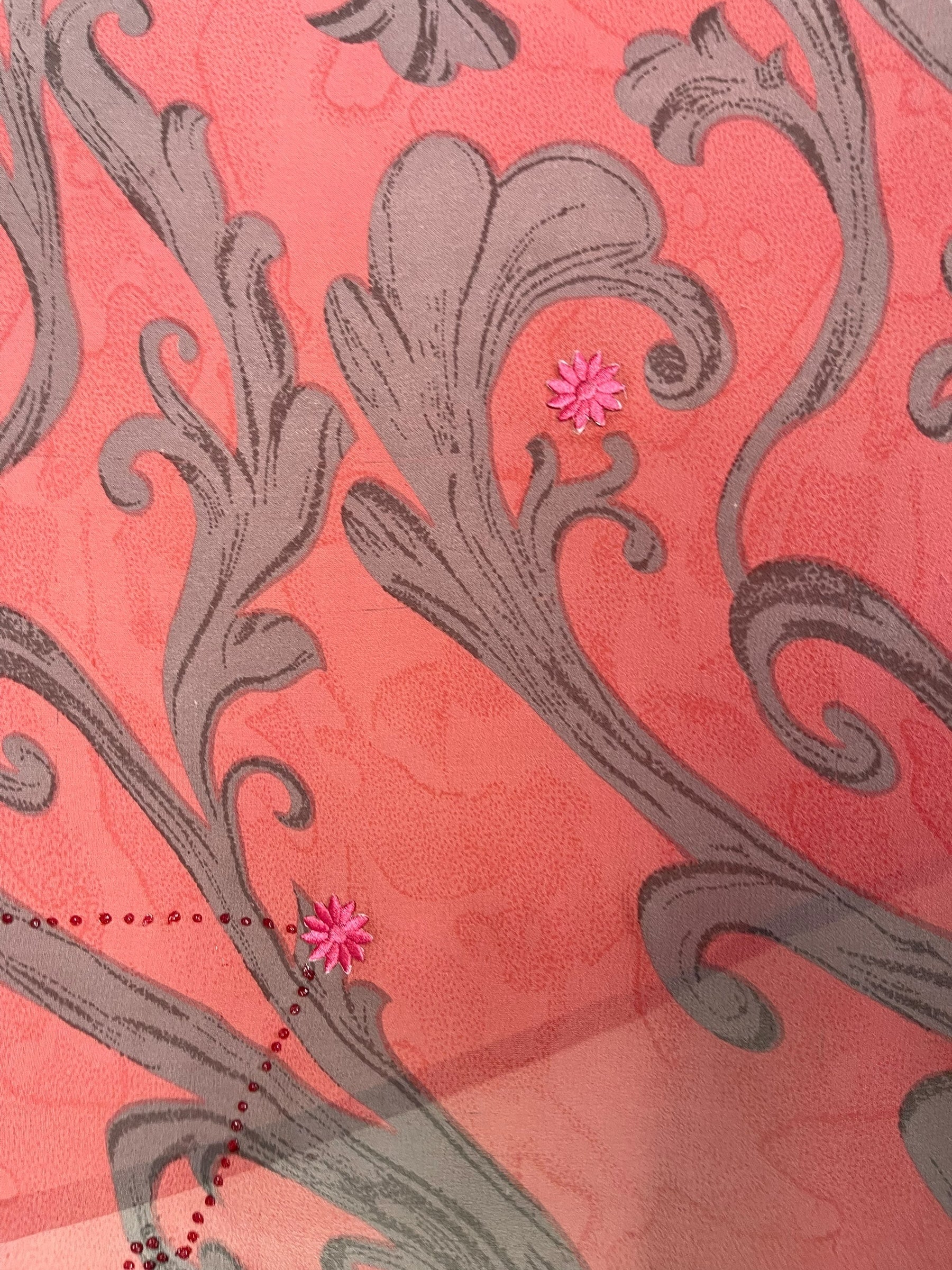 PRG7263 Sheer Avatar Pure Silk Capelet Poncho