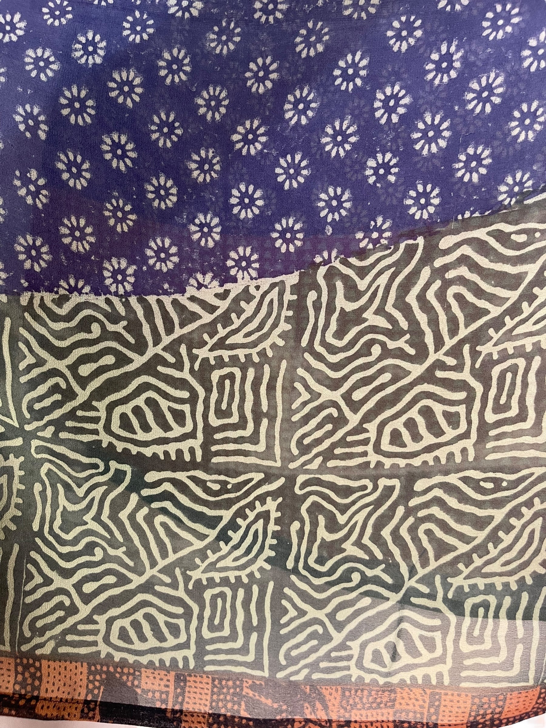 PRG7106 Sheer Avatar Pure Silk Capelet Poncho