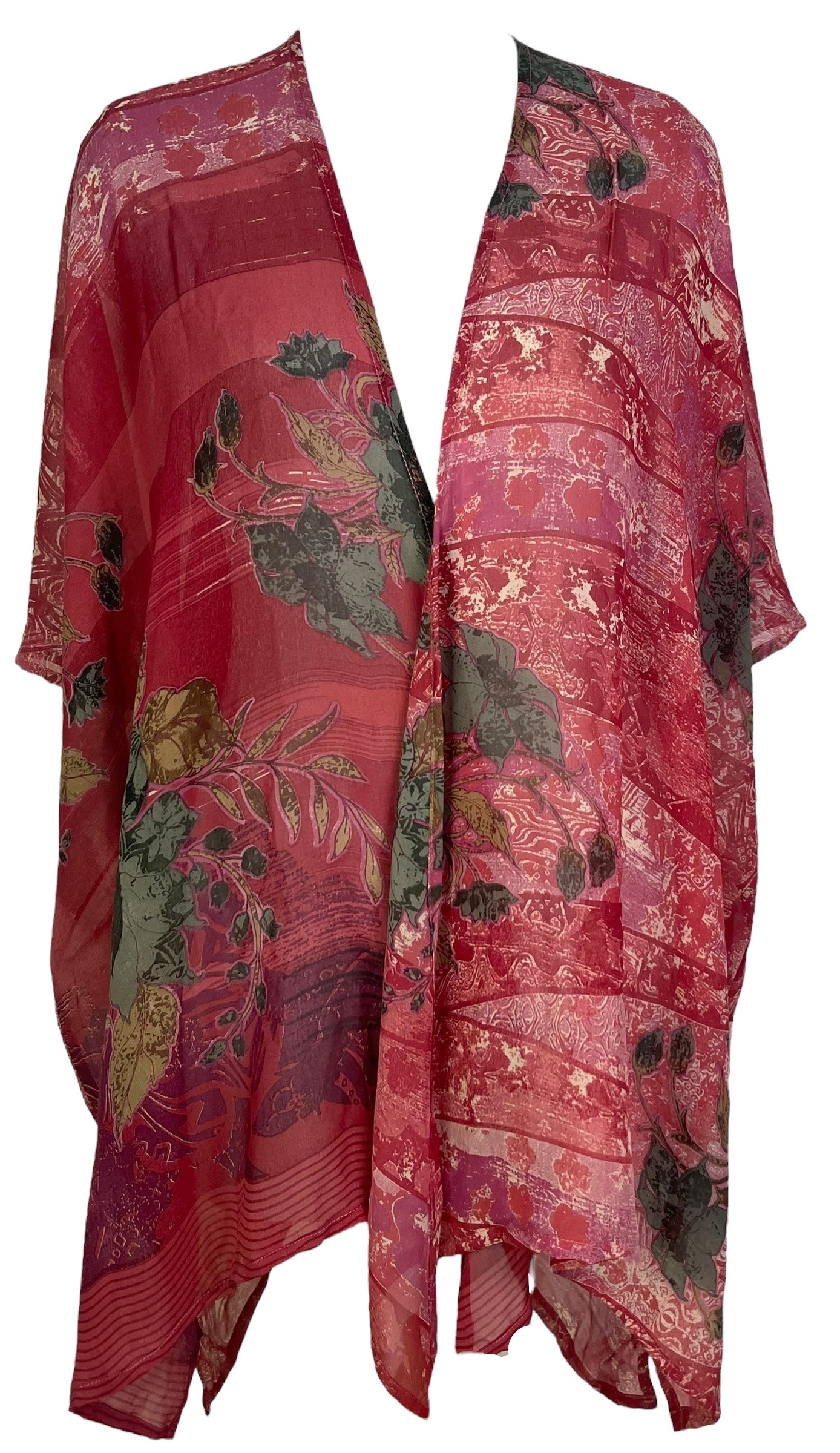 SOLD  PRG7114 Sheer Avatar Pure Silk Cardigan