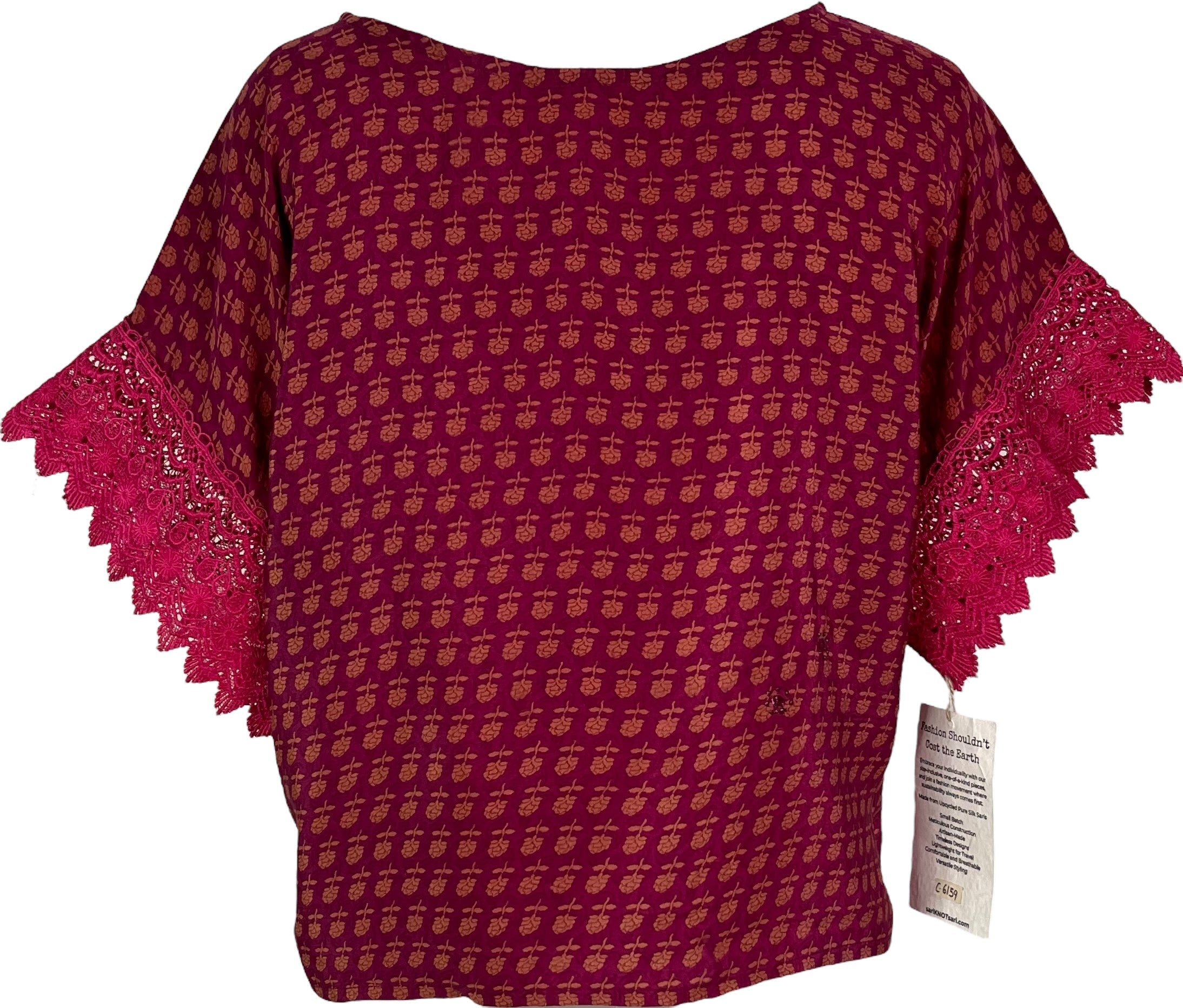 PRC6159 Avatar Pure Silk Boxy Top