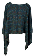 PRC7037 Avatar Pure Silk Capelet Poncho