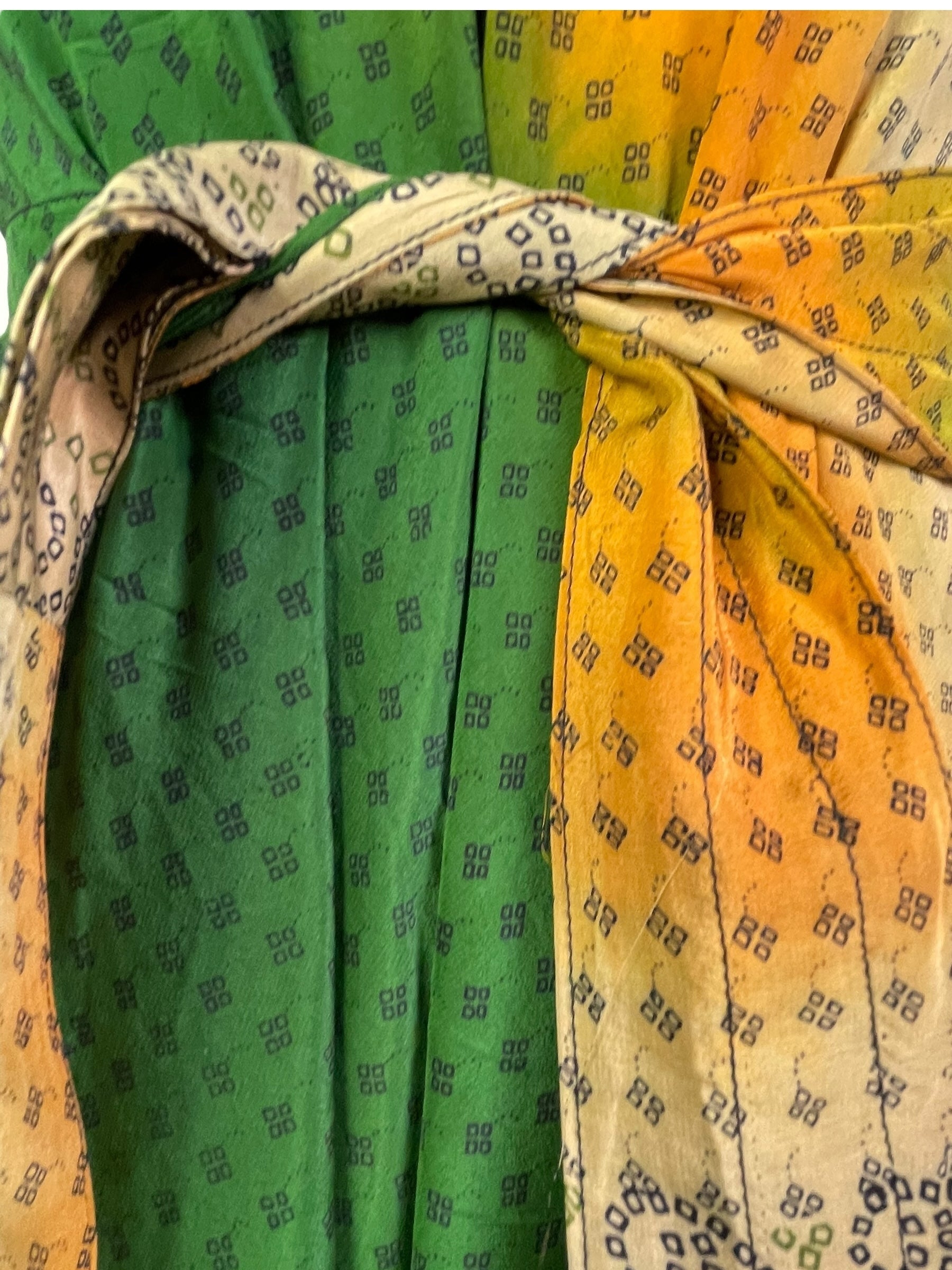 PRC7667 Avatar Pure Silk Maxi Dress with Belt