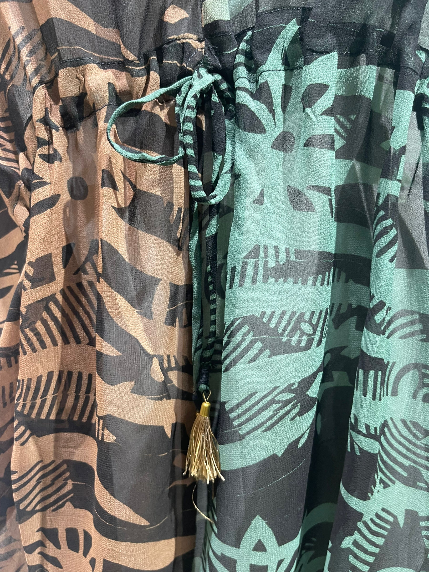 FINAL SALE PRG5684 Sheer Avatar Pure Silk Maxi Kaftan