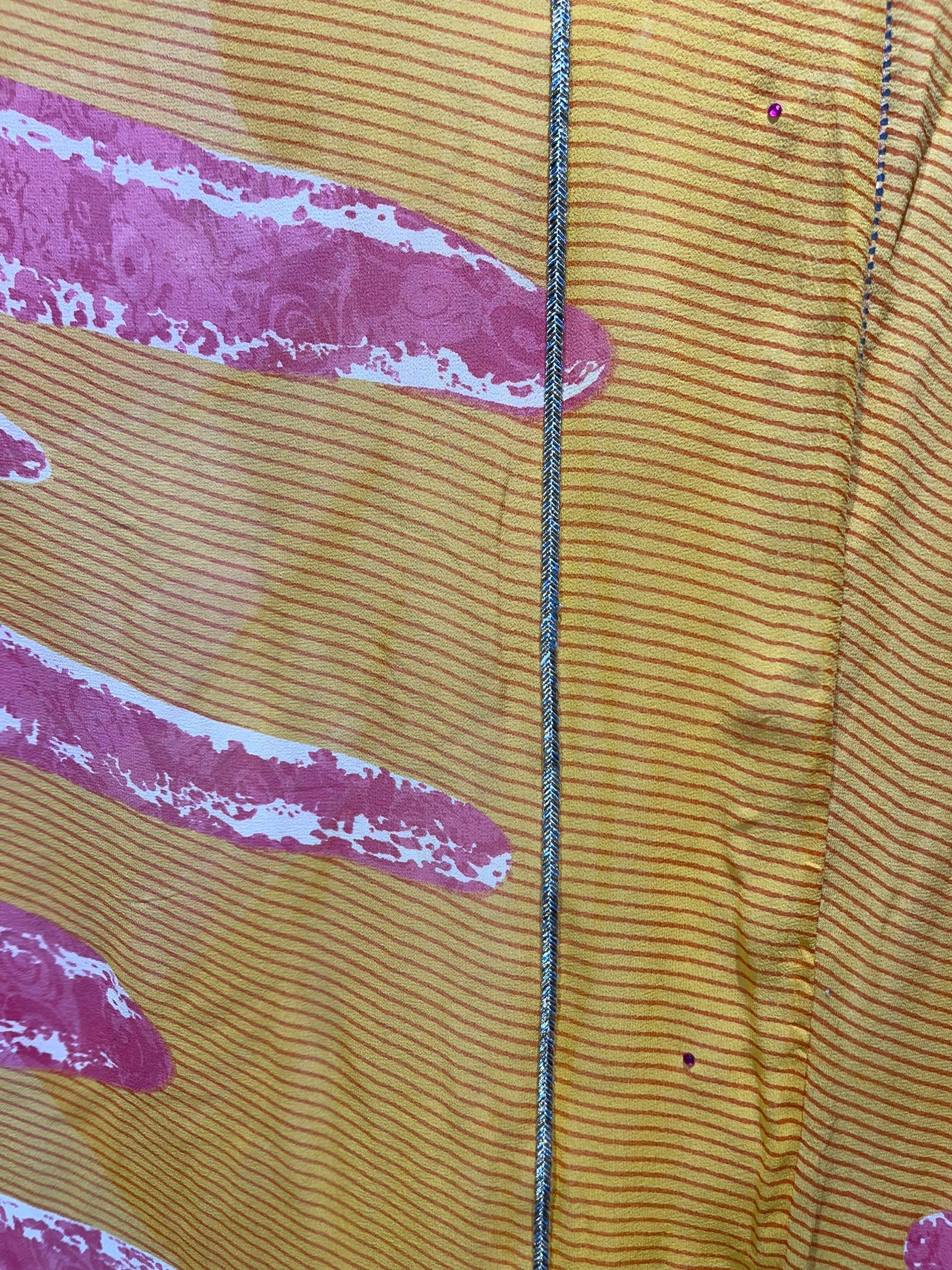 FINAL SALE PRG5184 Sheer Avatar Pure Silk Waterfall Top