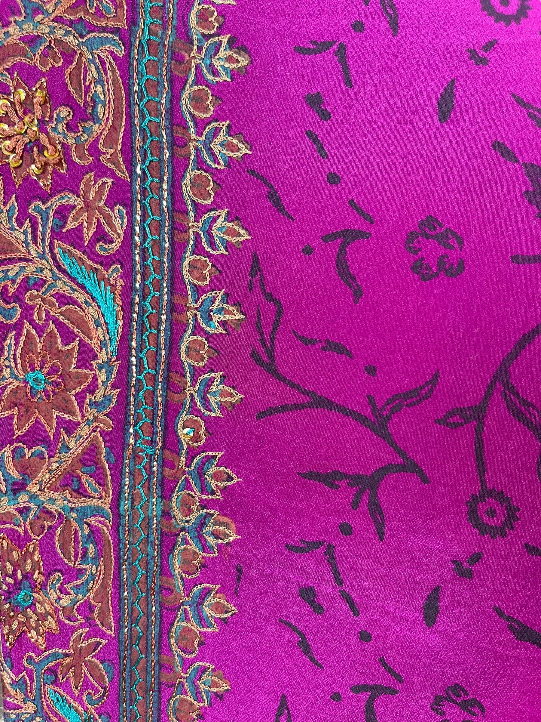 SOLD  PRC6402 Avatar Pure Silk Maxi Kaftan