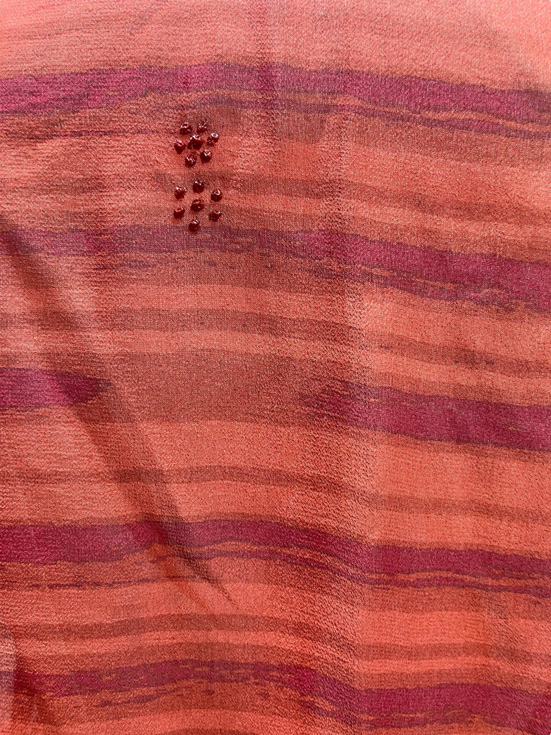 FINAL SALE PRG5704 Sheer Avatar Pure Silk Side Slit Top