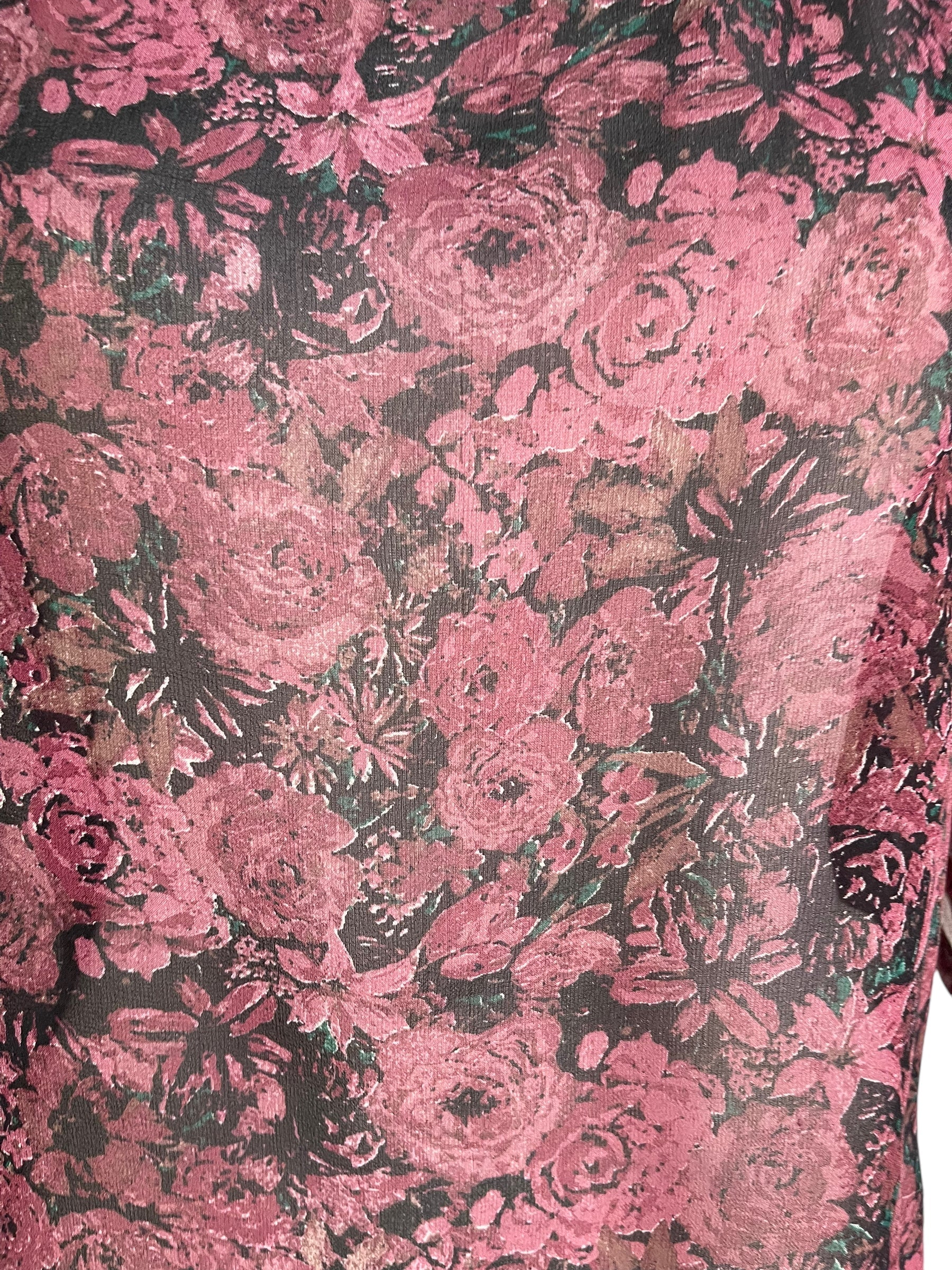 PRG6319 Sheer Avatar Pure Silk Side Slit Top