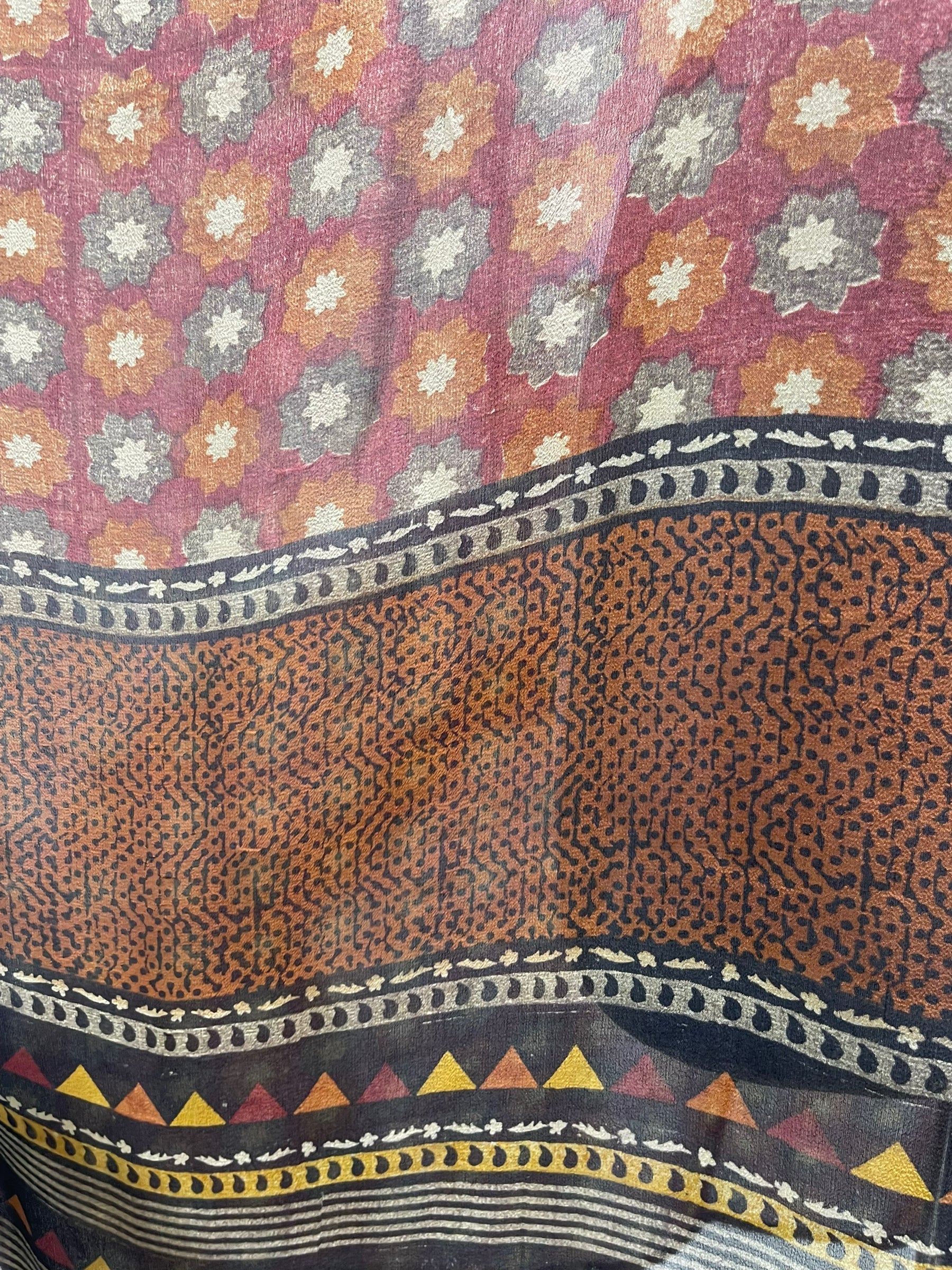 FINAL SALE PRG5397 Sheer Avatar Pure Silk Midi Length Kaftan