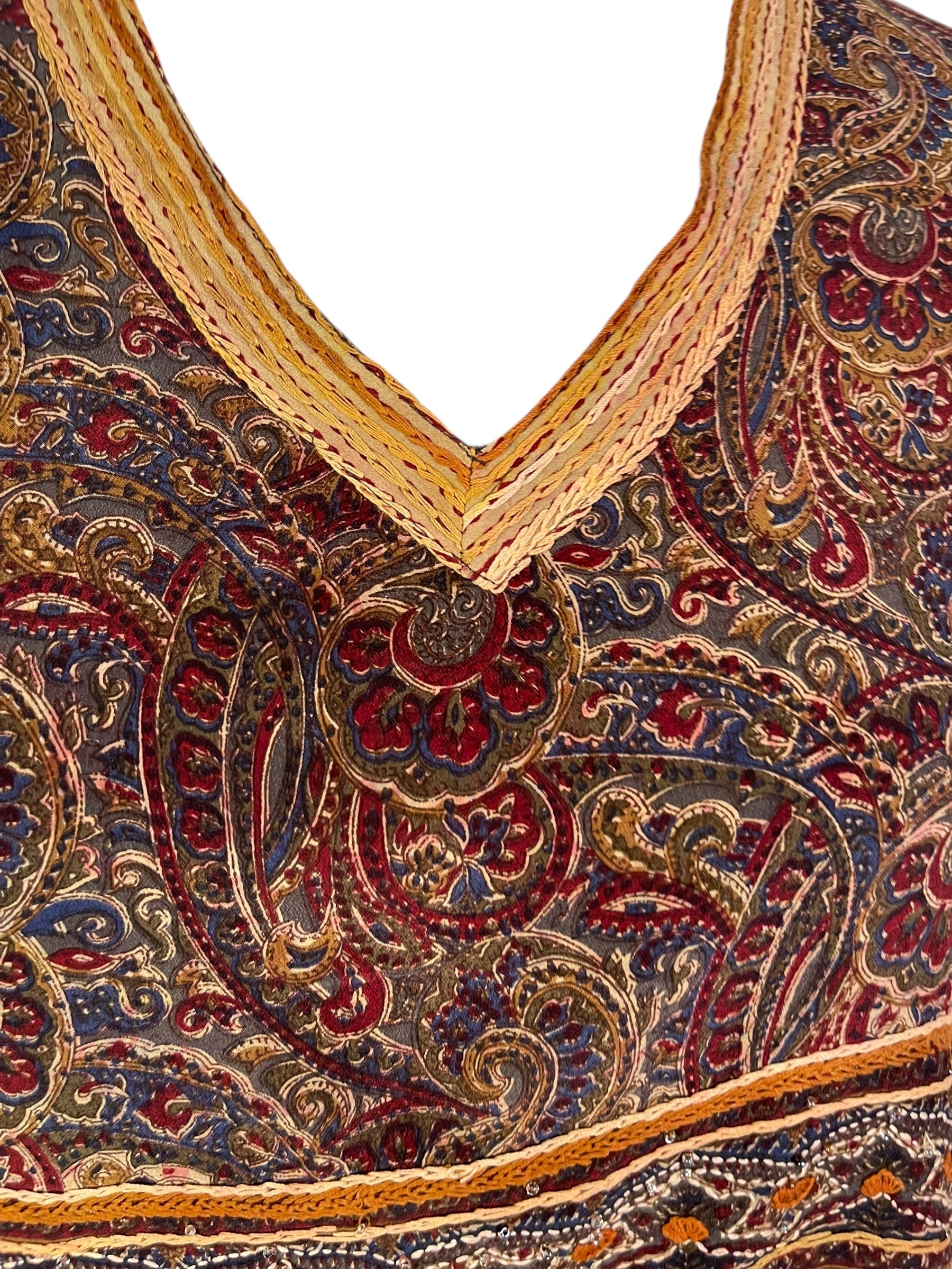 SOLD  PRC6935 Avatar Pure Silk Long Tunic with Side Ties